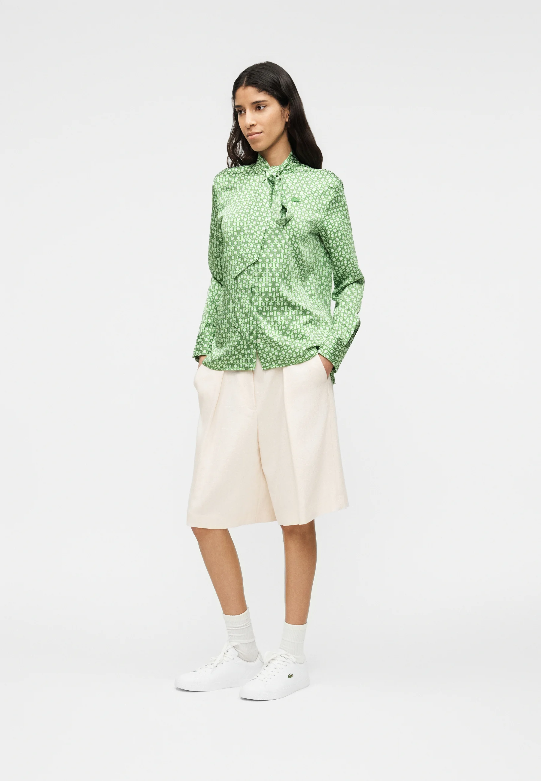 Green Regular Fit Detachable Shirt