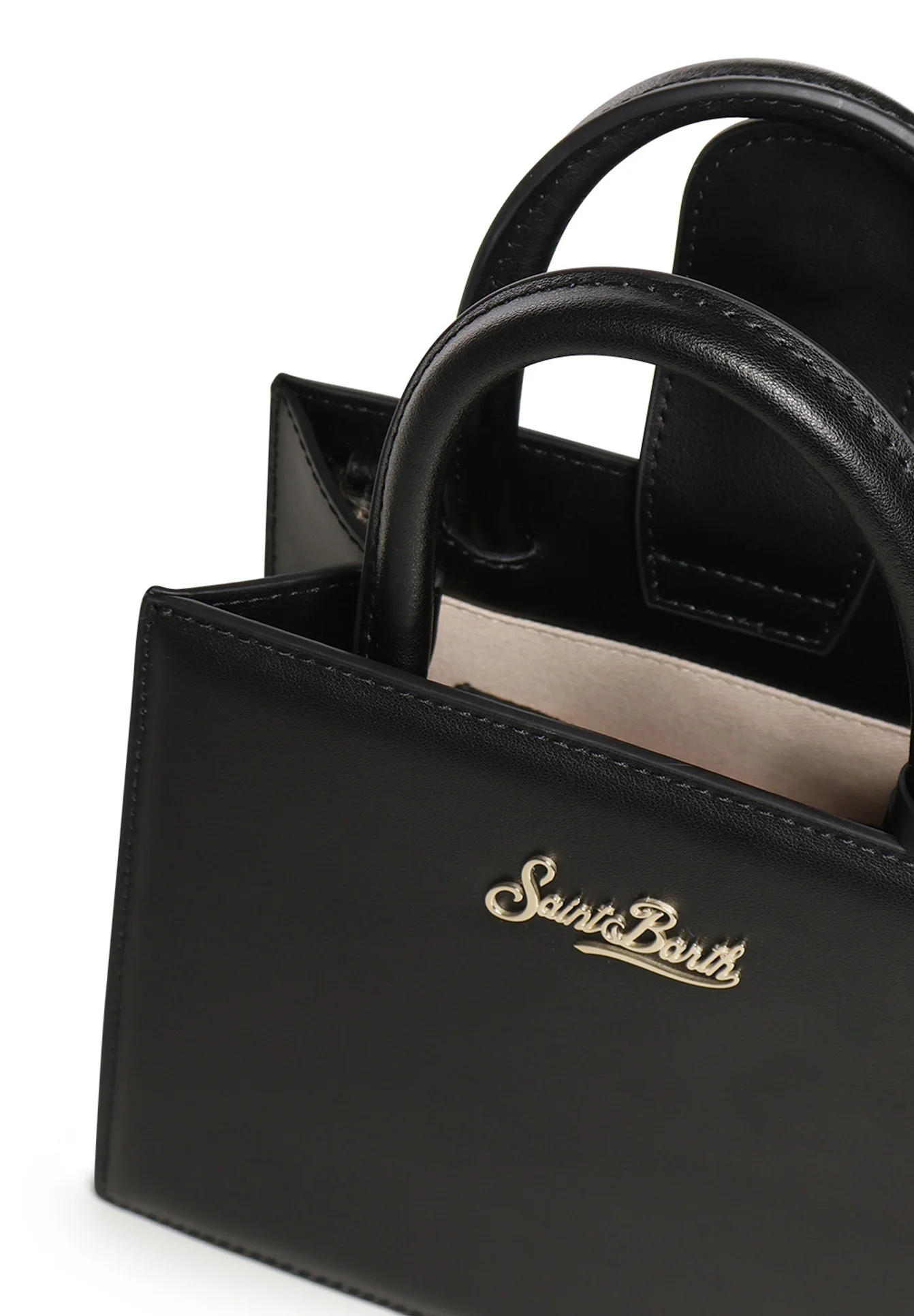 Rectangular Black Handbag with Structured Silhouette