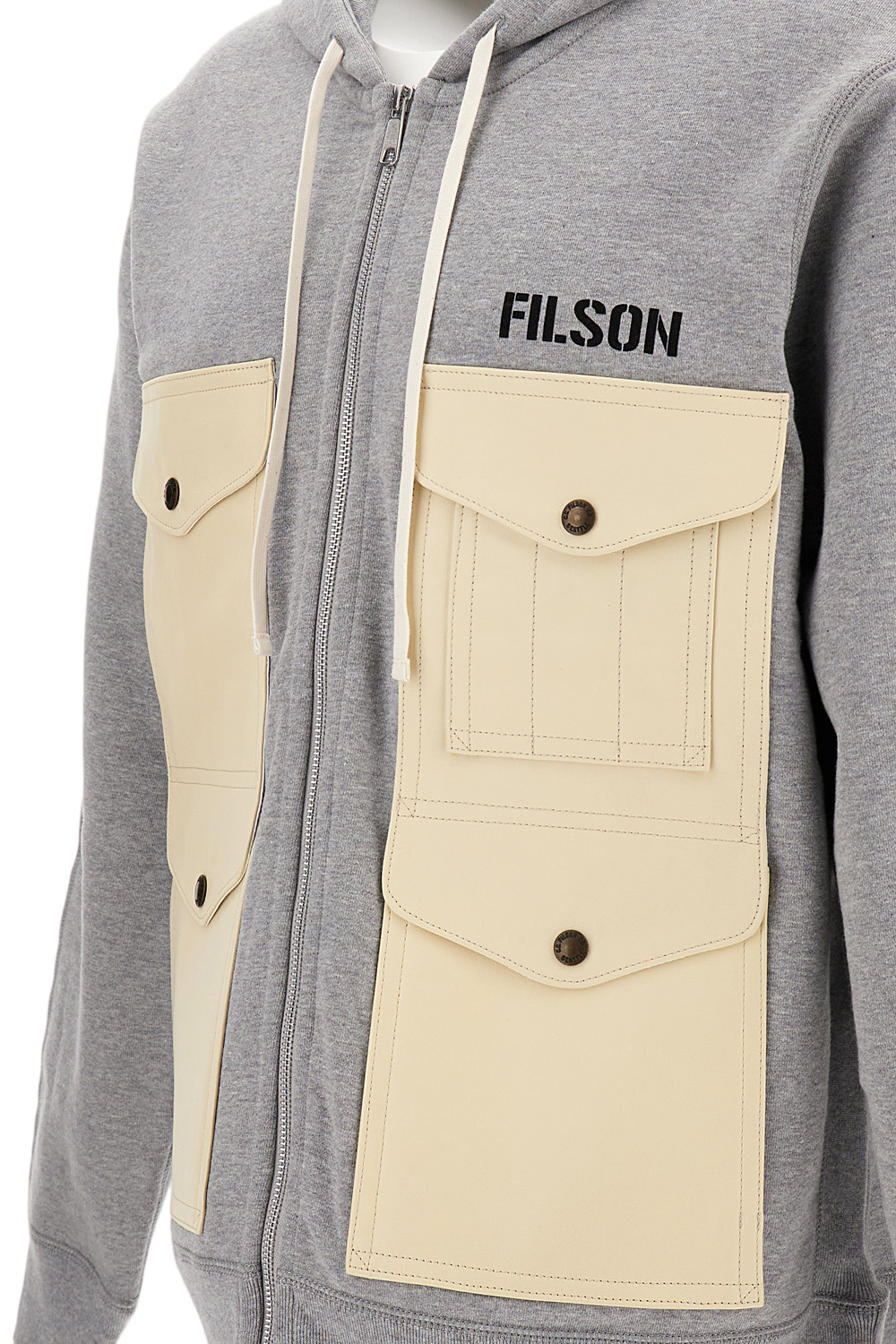 Utility-Inspired Cotton Jacket With Double-Slider Zip
