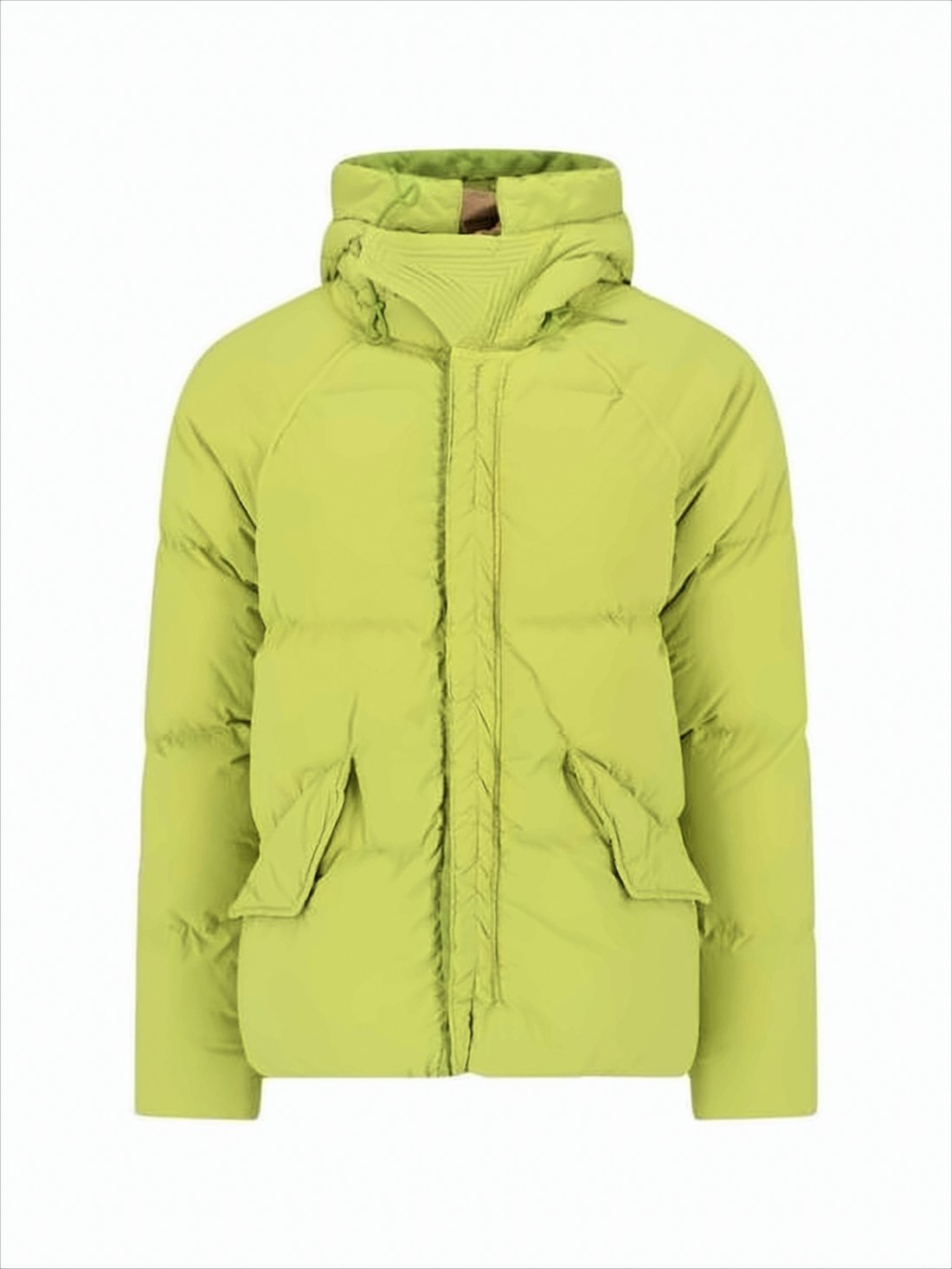 Lime Green Quilted Padded Jacket