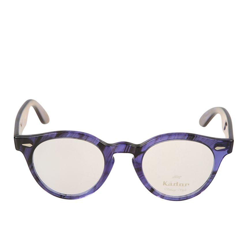 Robin Marbled Purple and Black Rounded Frame Eyeglasses