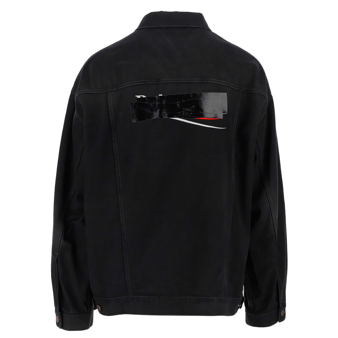 Oversized Black Denim Jacket