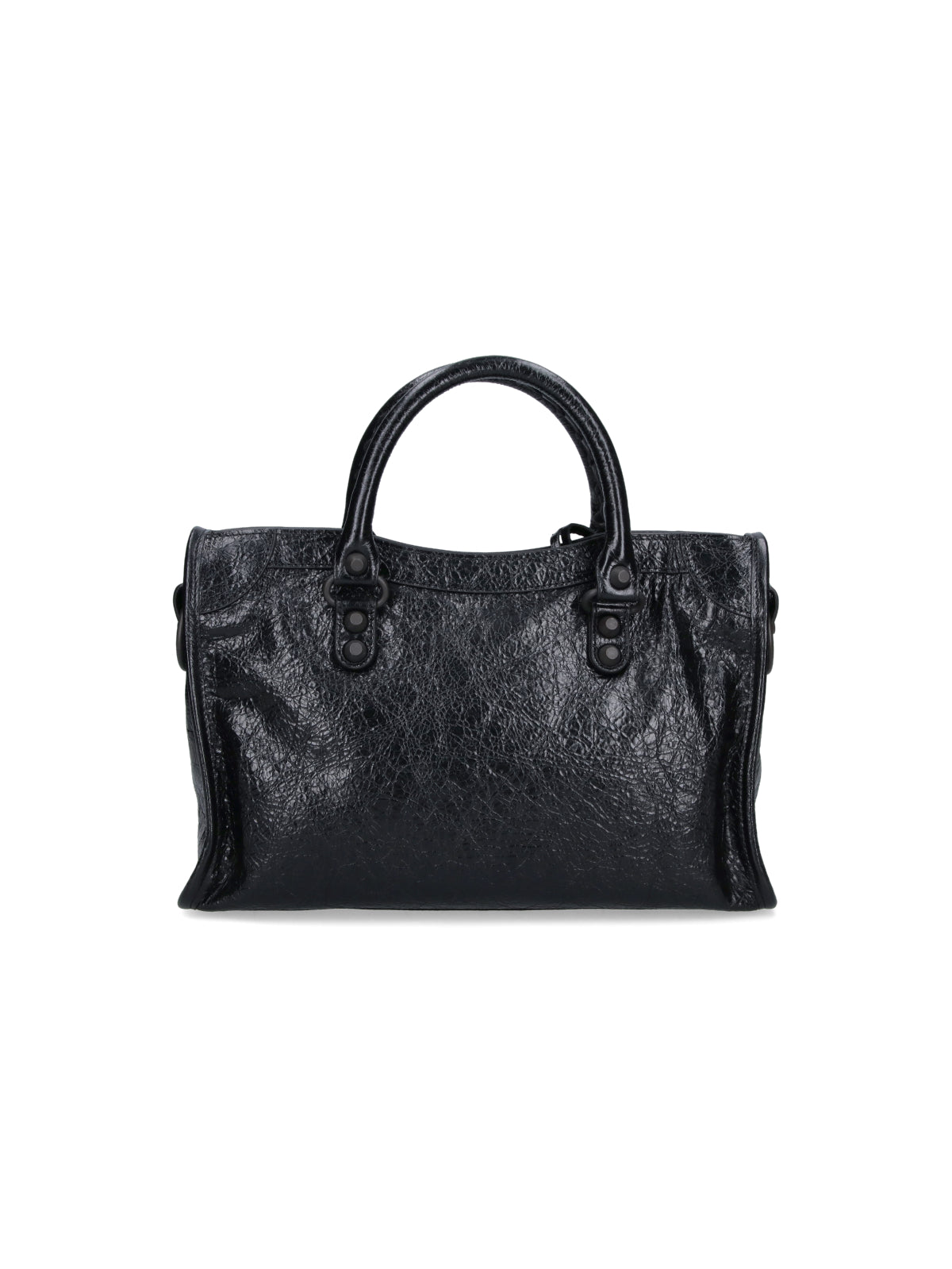 Black Textured Rectangular Braided Bag