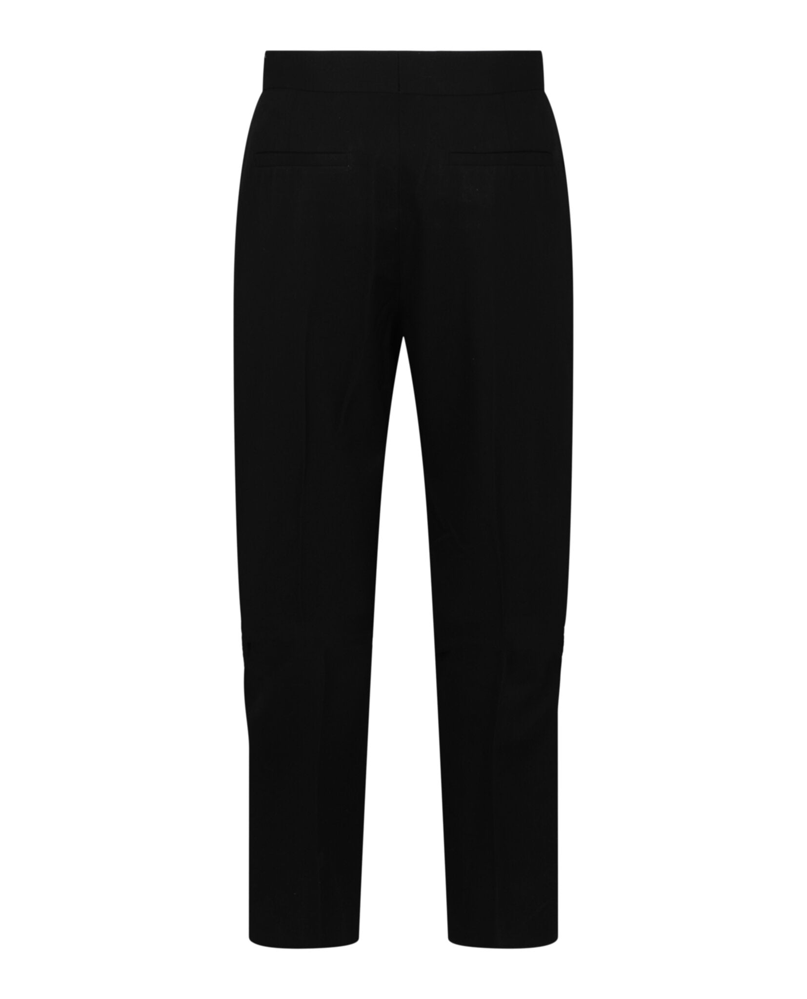 Slim-Fit Tailored Pants With Satin Piping
