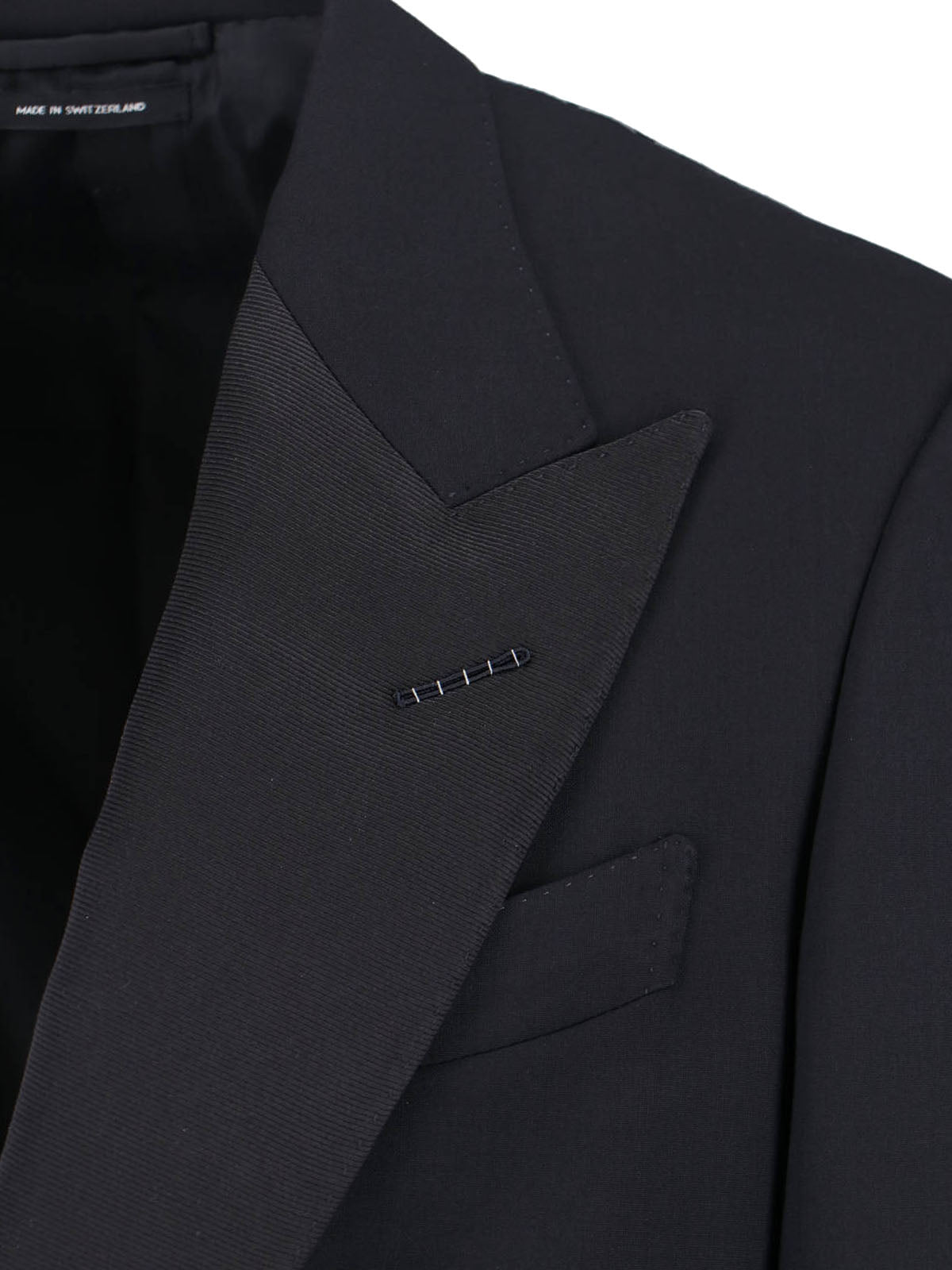 Tailored Black Jacket with Classic Collar