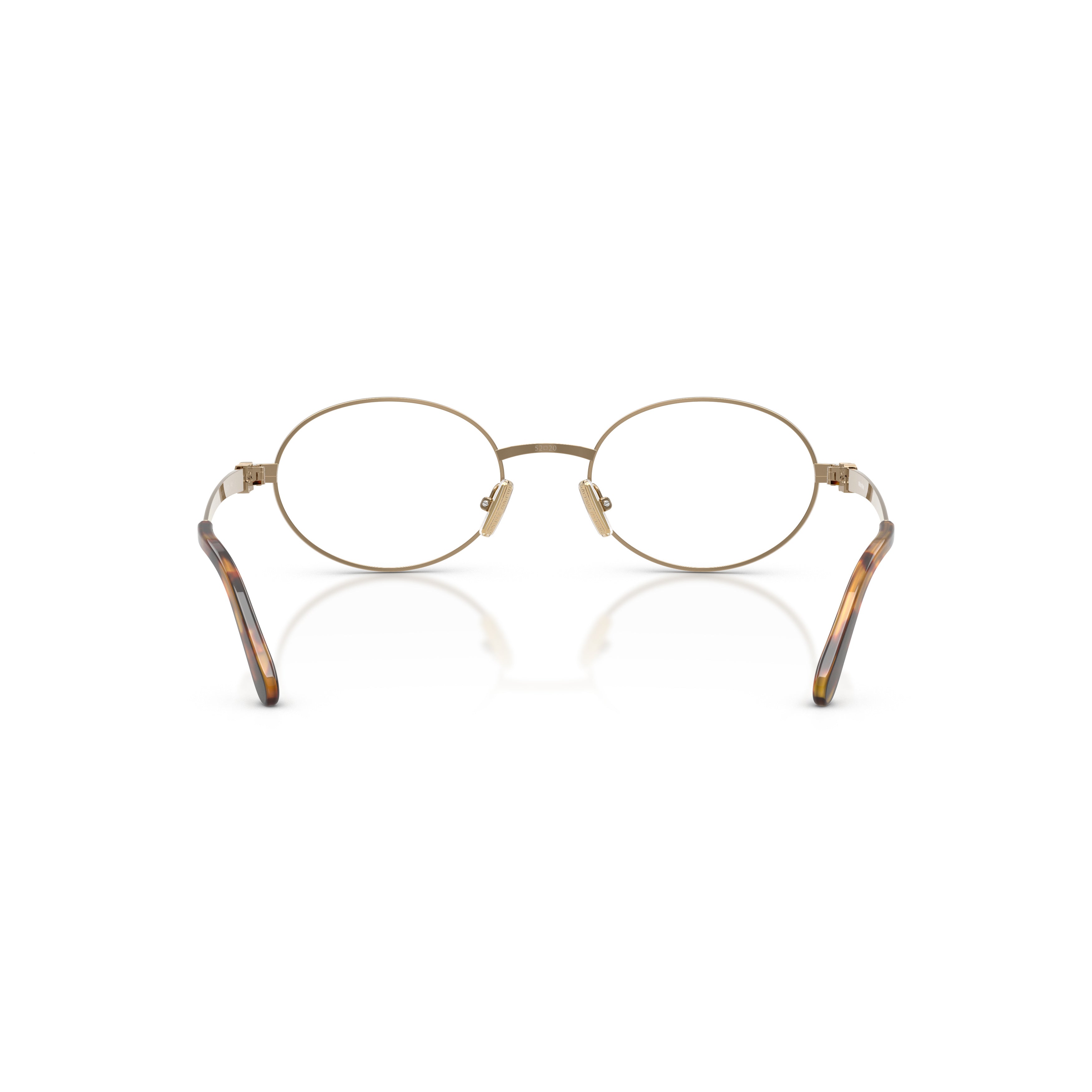 0mu 50zv Delicate Oval Metal Frame Eyeglasses