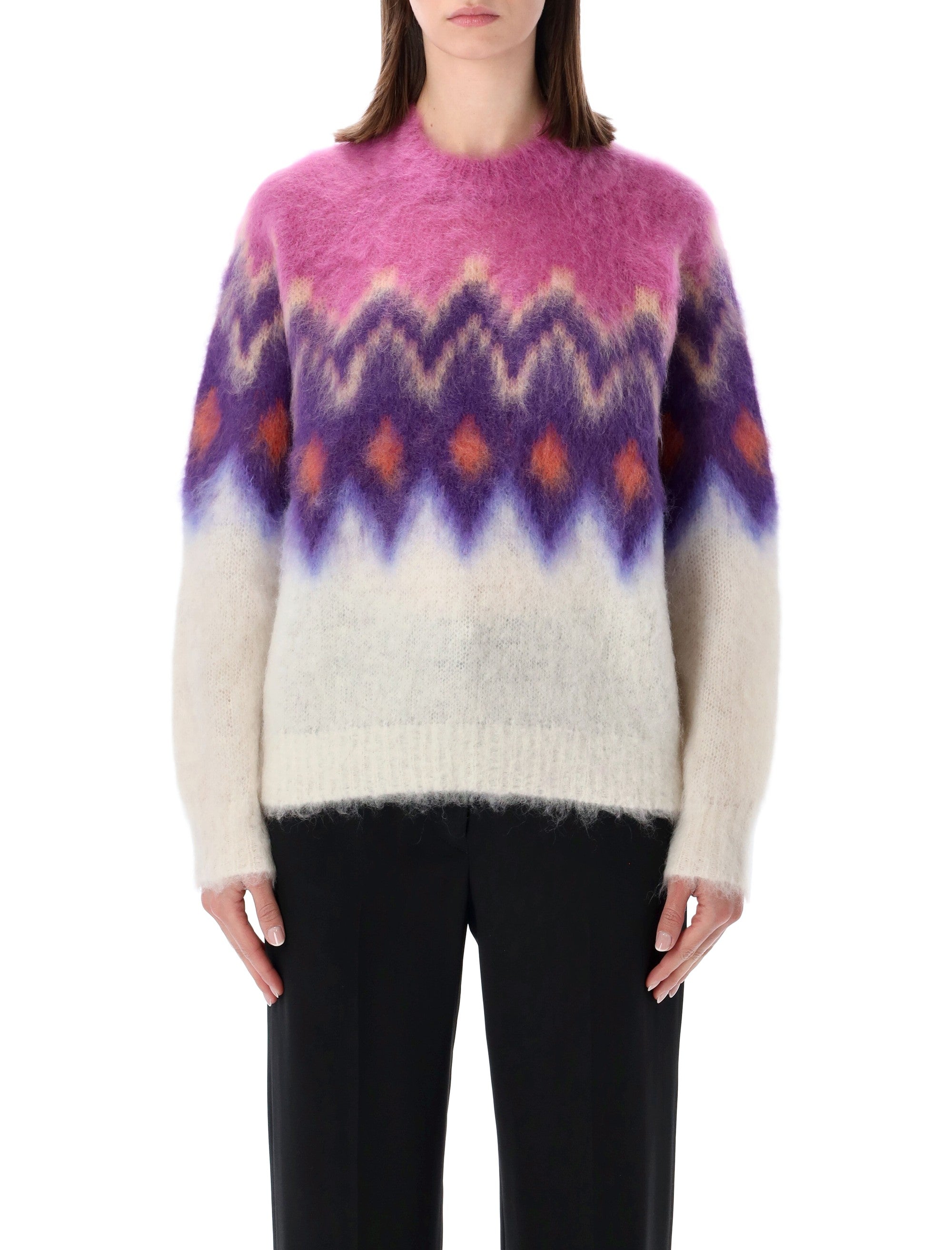 Gradient Pattern Soft Knit Sweater