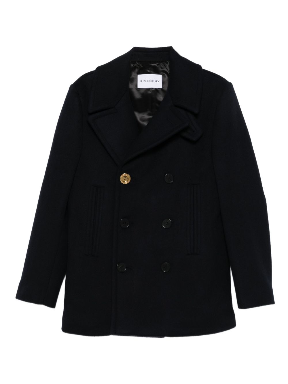 Dark Blue Wool Peacoat