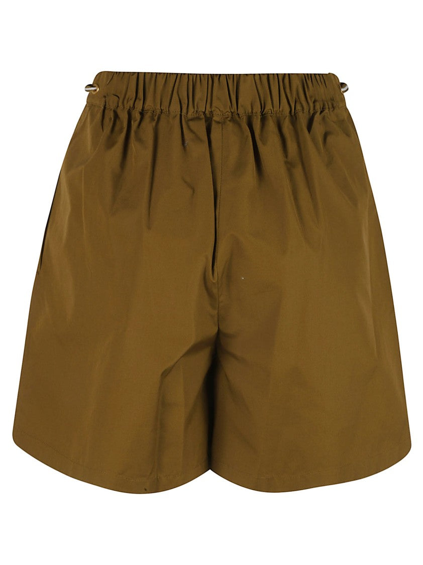 Brown Cotton Shorts With Relaxed Fit