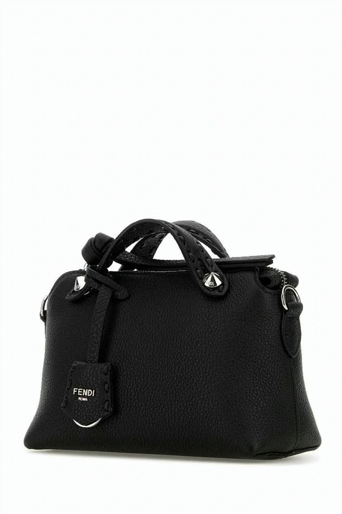 Structured Textured Calf Leather Mini Shoulder Bag