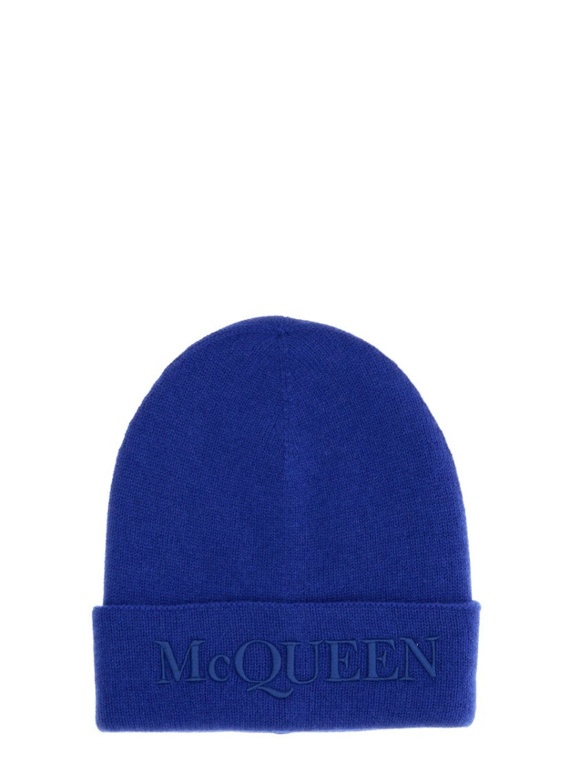 Ribbed Knit Cashmere Beanie