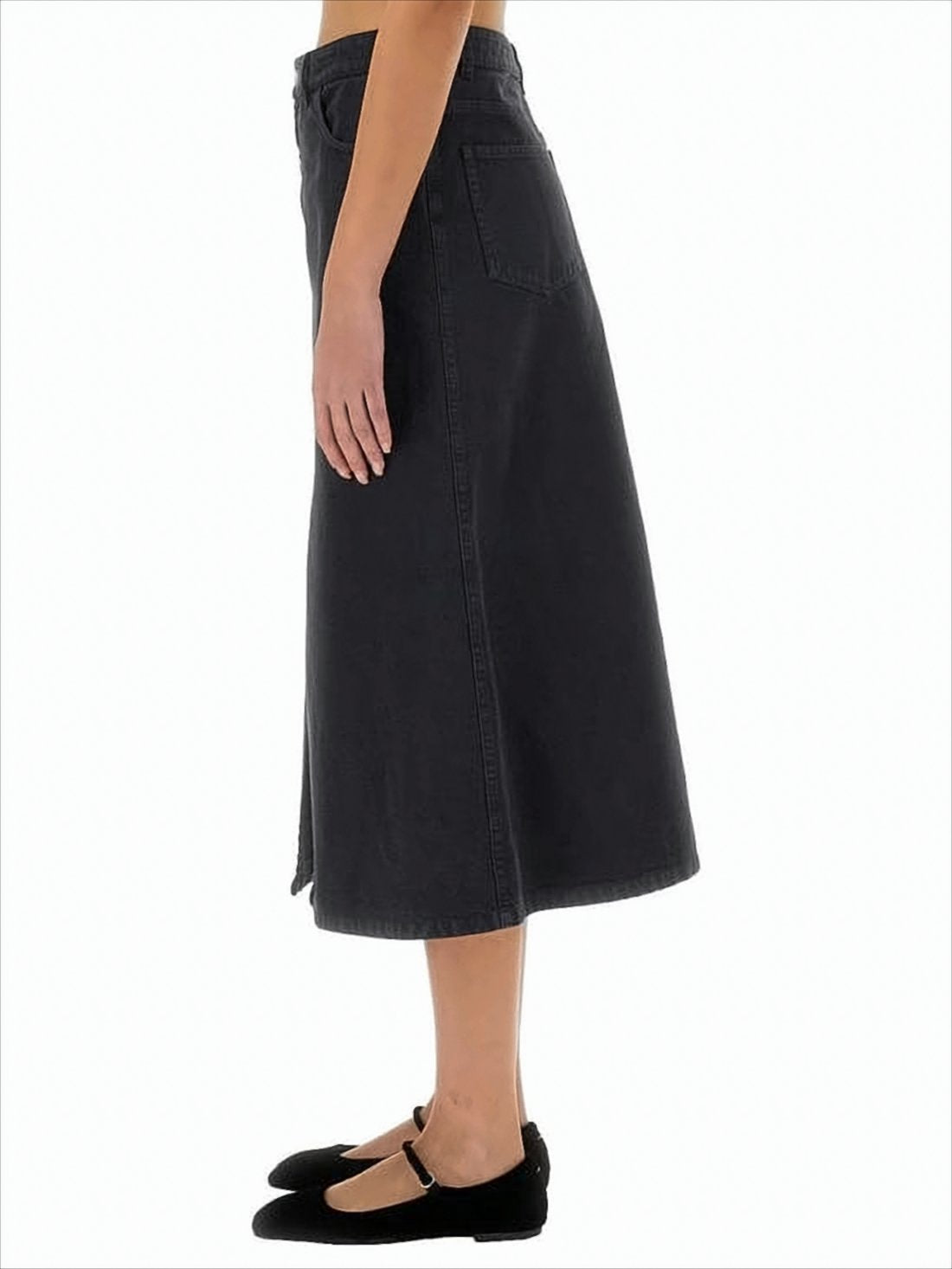 Slightly Flared Midi Skirt