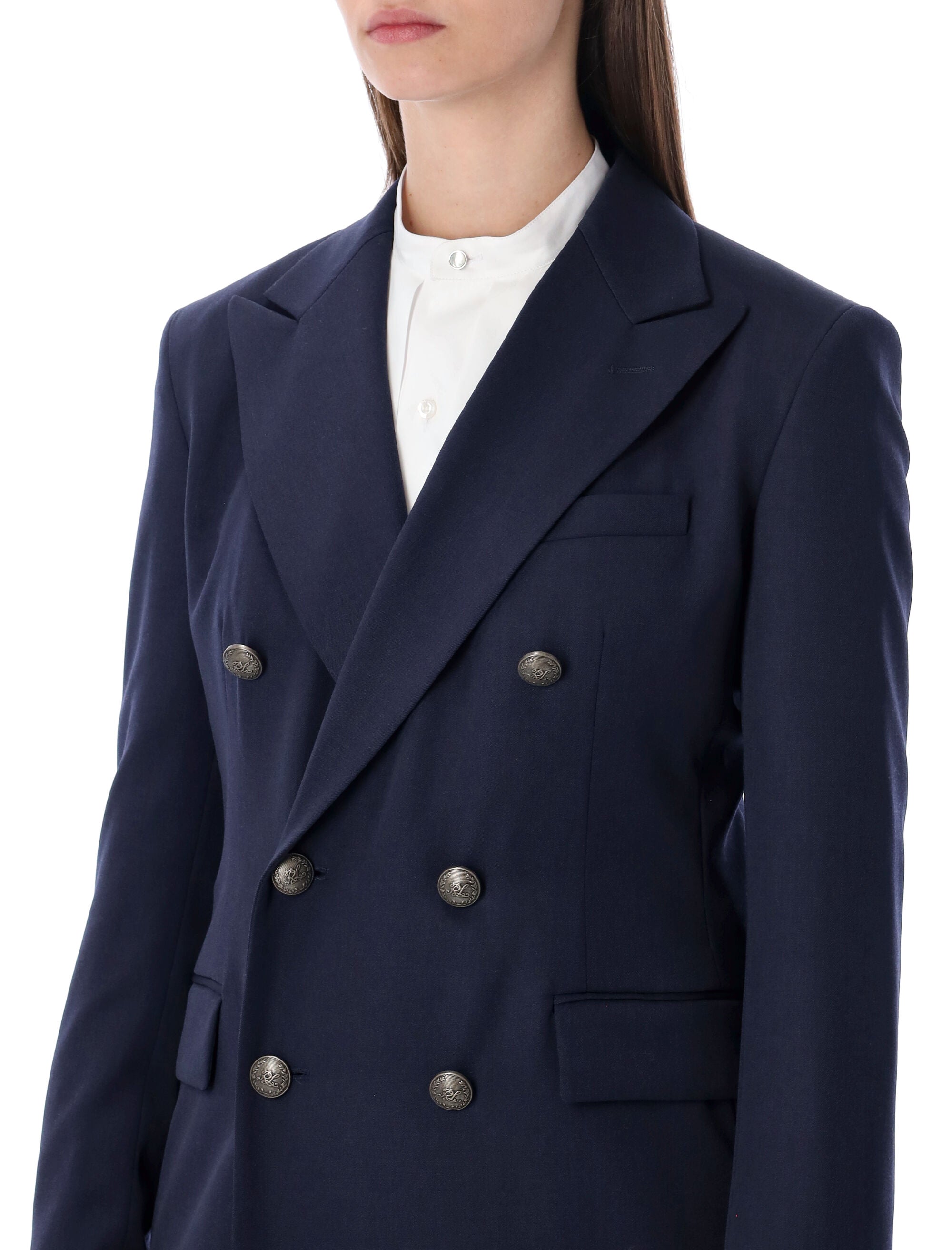 Navy Double-Breasted Blazer