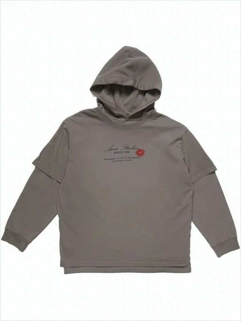 Oversized Cotton Hoodie with Subtle Logo