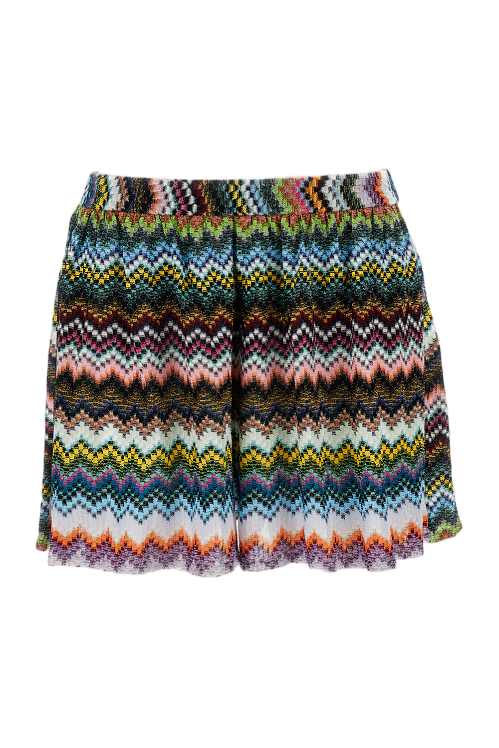 Multicolor Zigzag Pattern Shorts