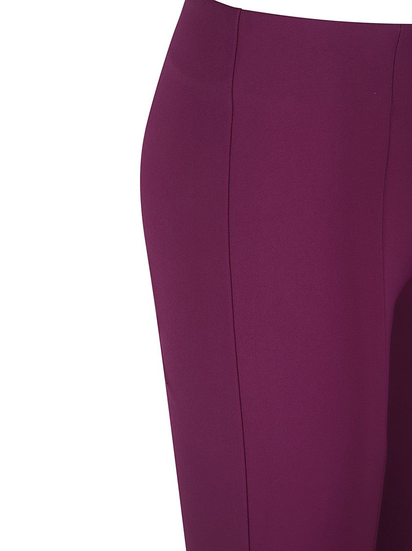High-Waisted Trousers With Split Hem Detail