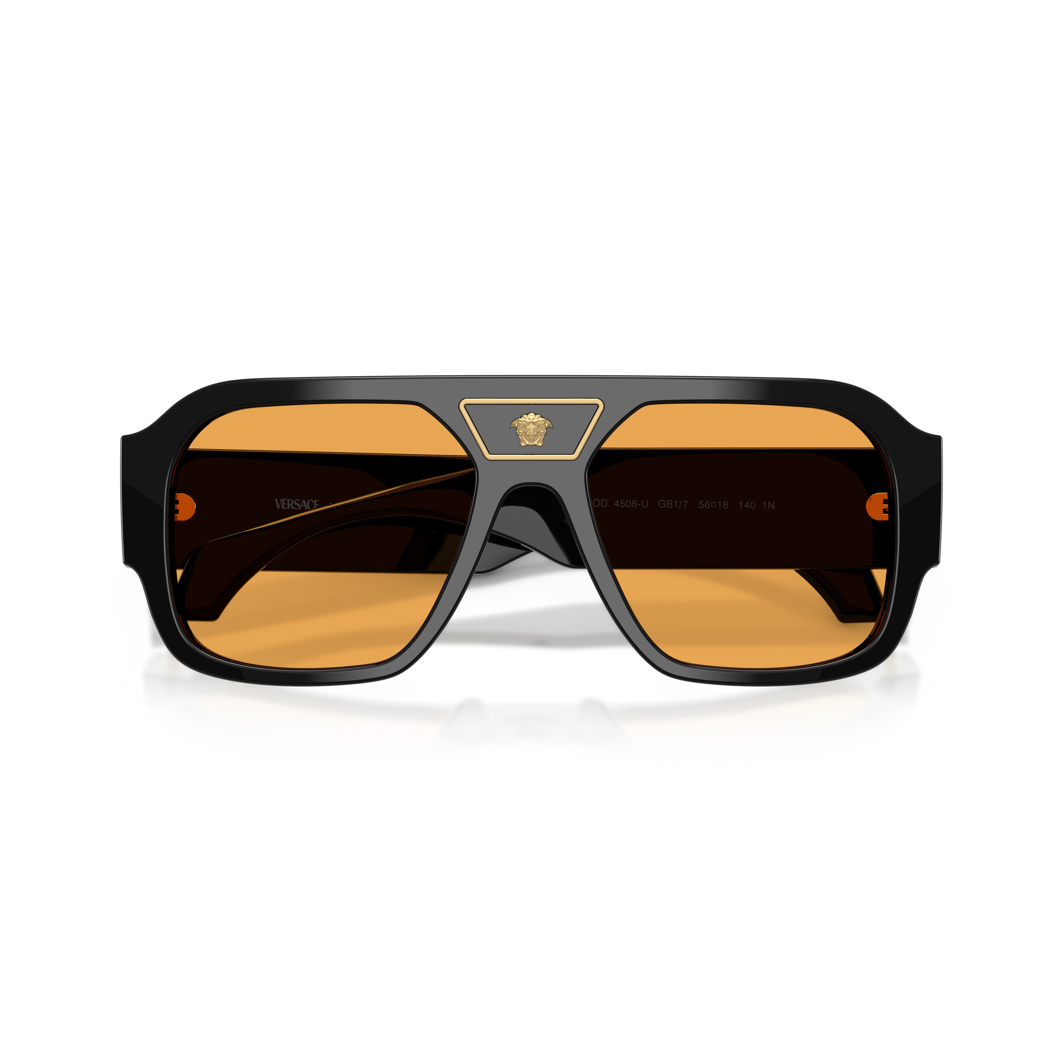 0ve4508u Bold Black Oversized Rectangular Sunglasses