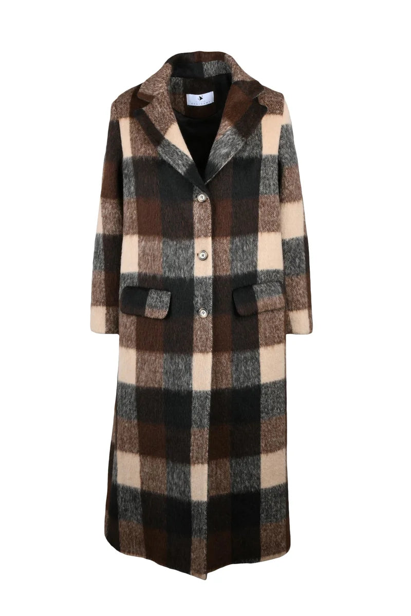 Long Coat - Brown/Black