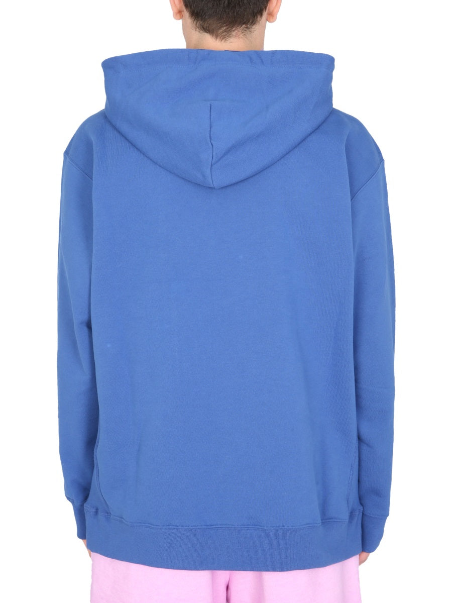 Relaxed-Fit Hoodie With Box-Style Logo Print