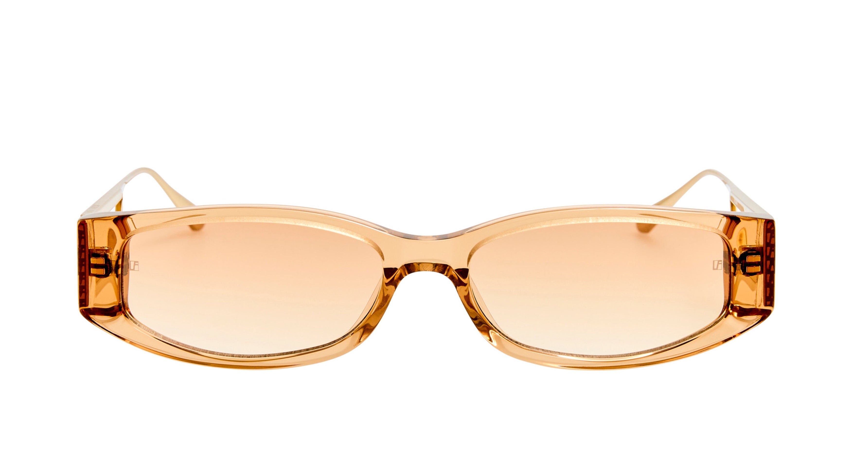 Lfl Oversized Square Sunglasses with Geometric Titanium Temples