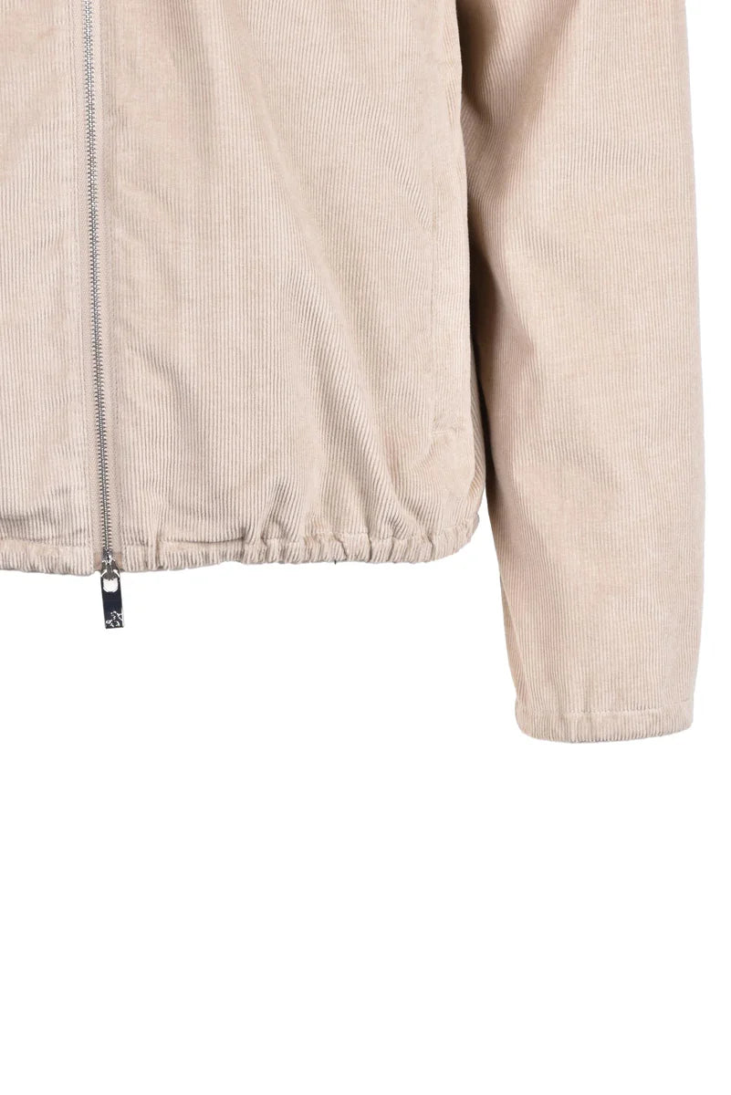 Corduroy Velvet Jacket - Beige