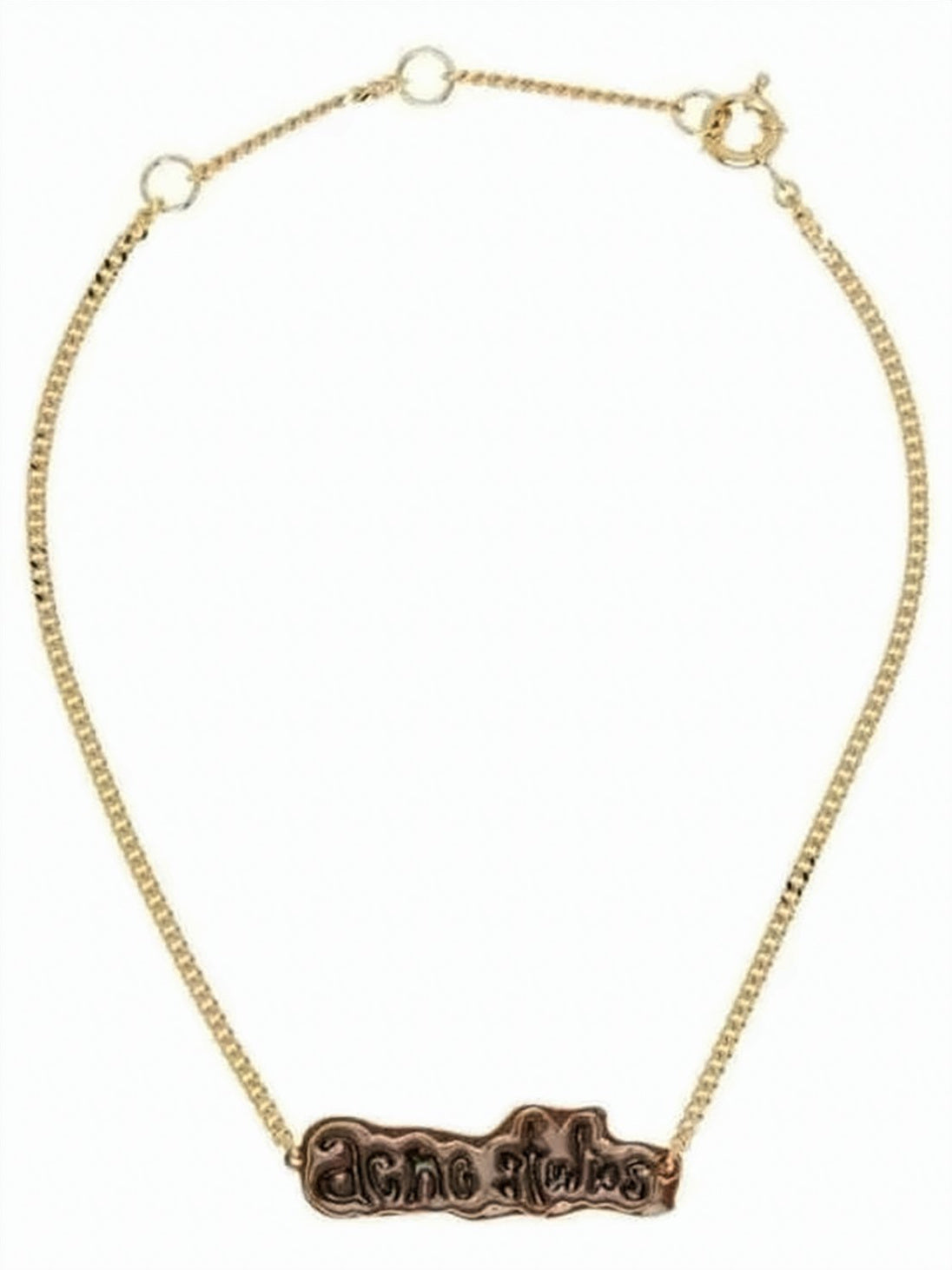 Gold Brass Chain Necklace