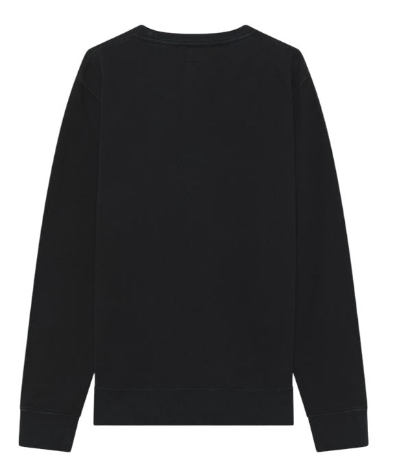 Solid-Color Brushed Cotton Crewneck Sweatshirt.