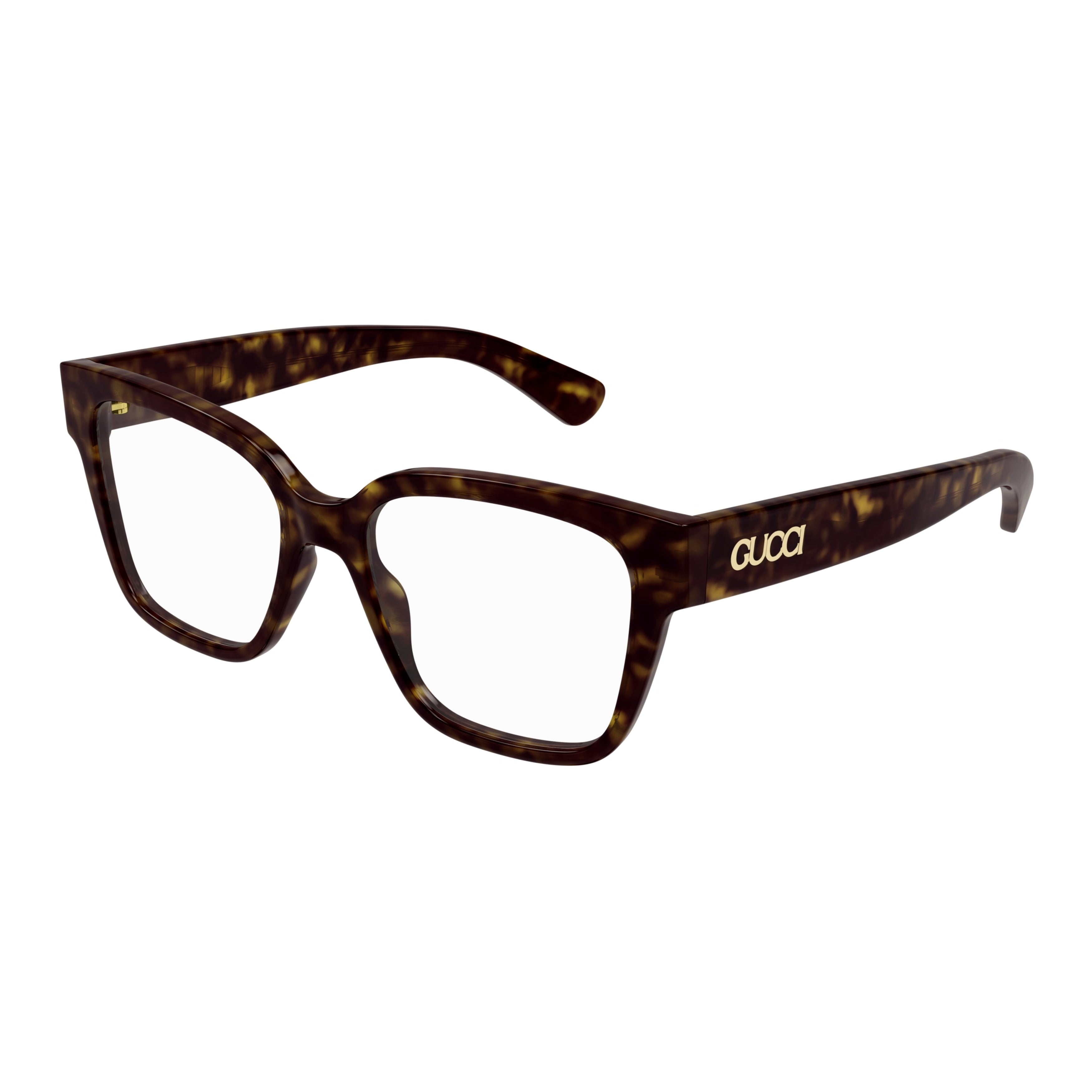Gg1791o Oversized Tortoiseshell Square Frame Eyeglasses
