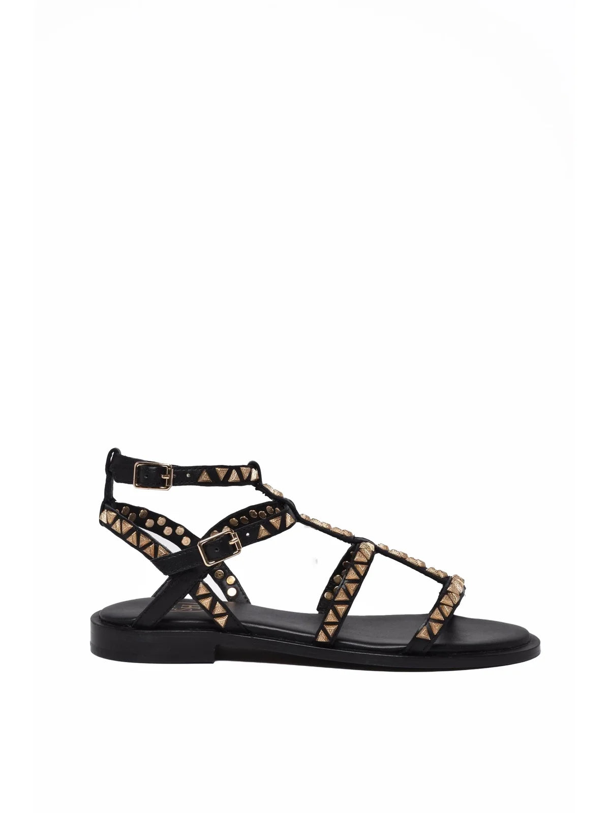 Black Leather Pandora Sandal