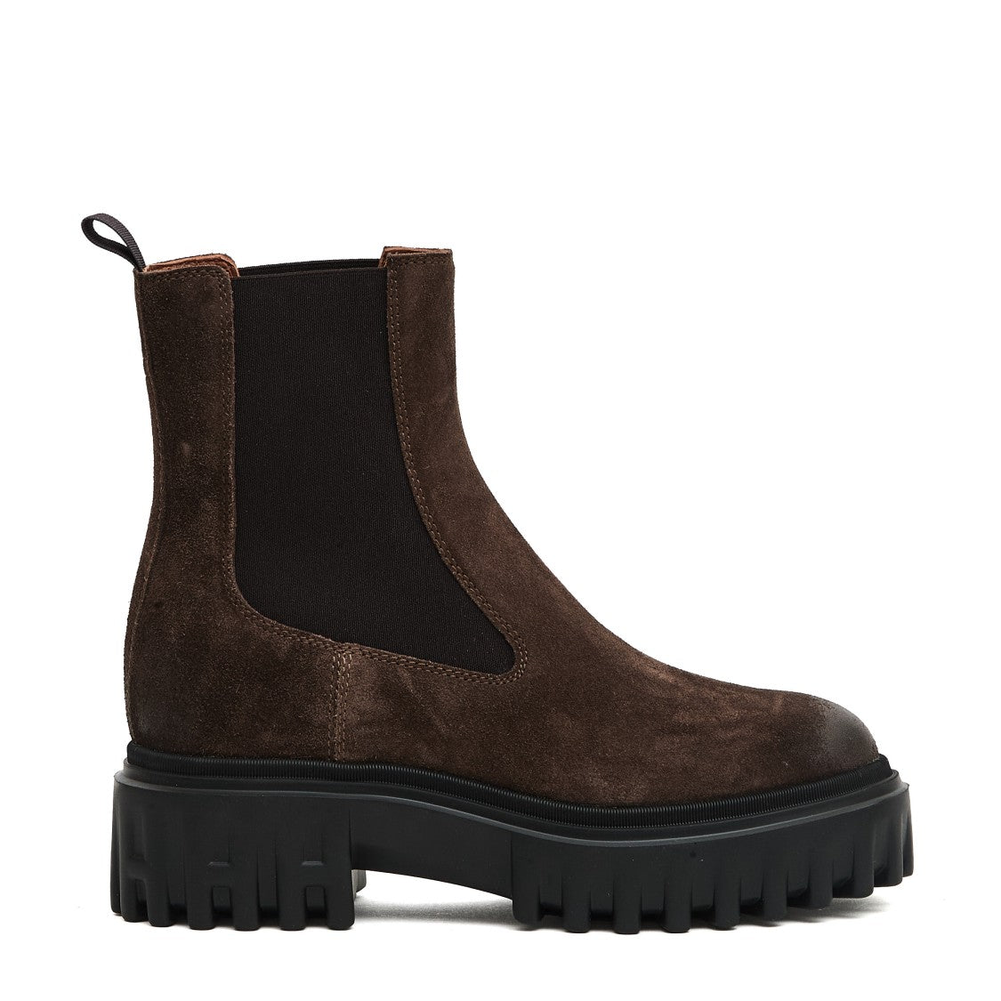 Chelsea Cam Brown Rubber Stripes H Boots