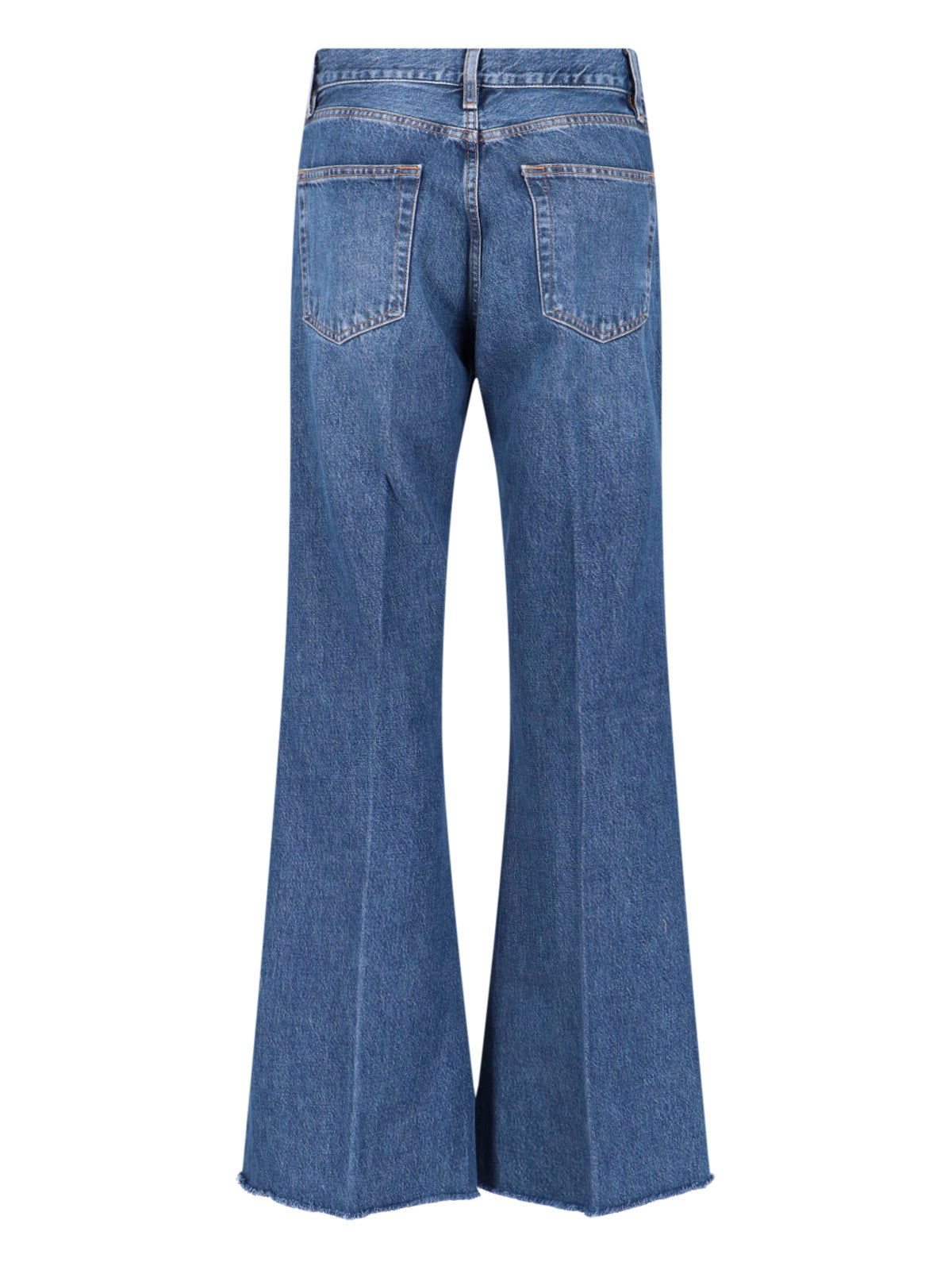 Straight-Leg Jeans with Mid-Rise Waist and Timeless Silhouette