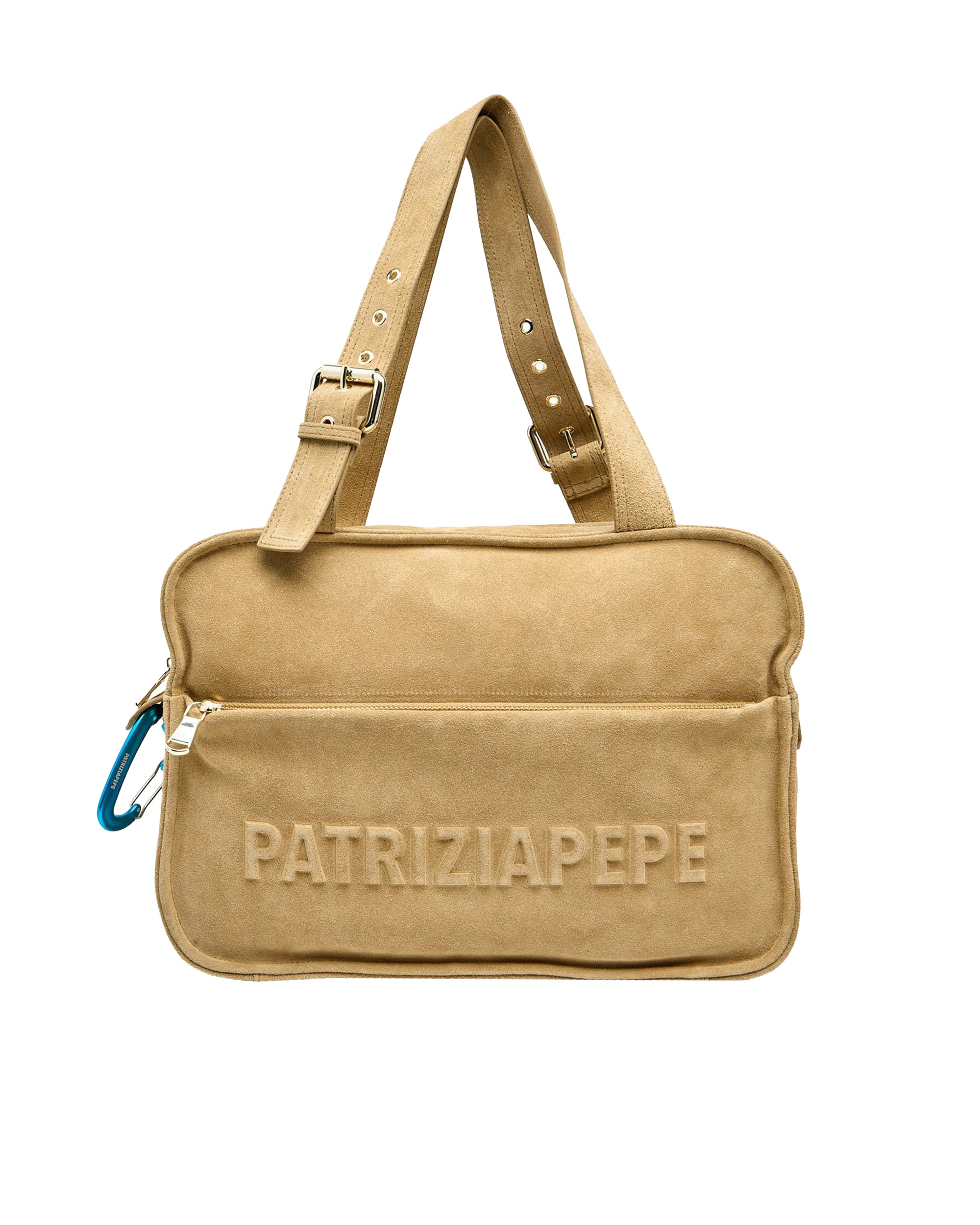 Suede Bag With Logo