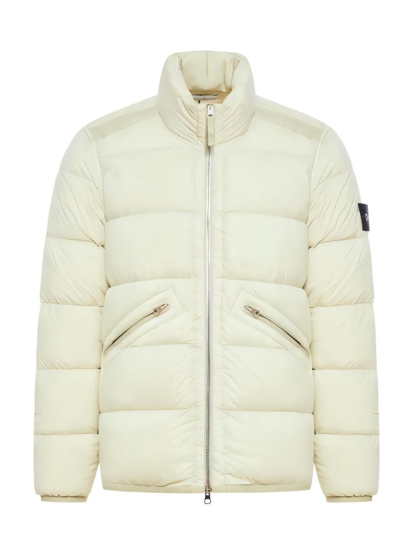 Quilted High-Collar Padded Jacket