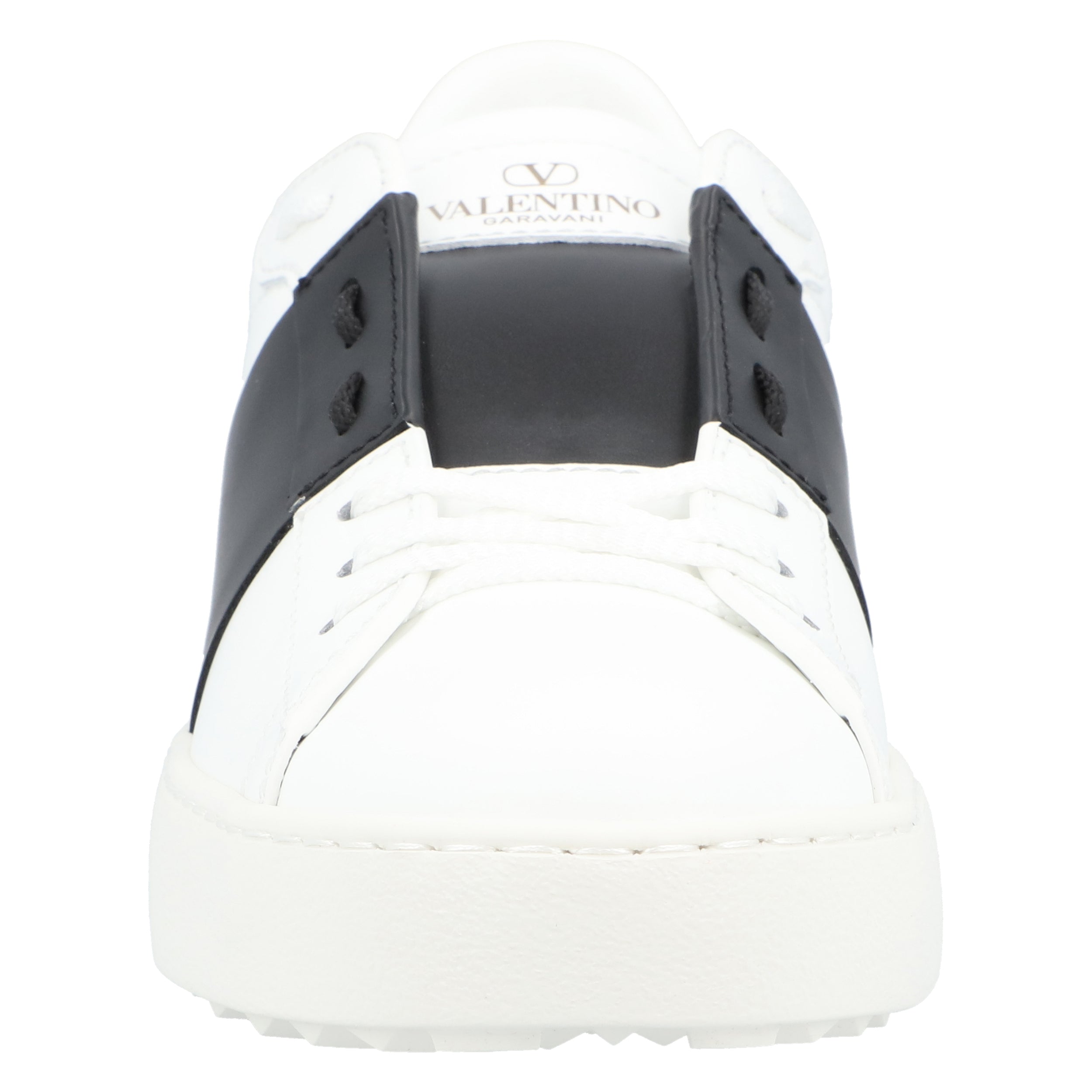 Calfskin Sneakers With Contrasting Bands And Rubber Studs