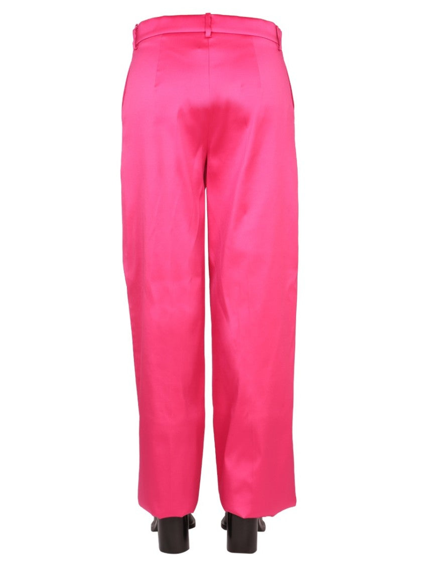 High-Waisted Wide-Leg Pants With Fluid Silhouette