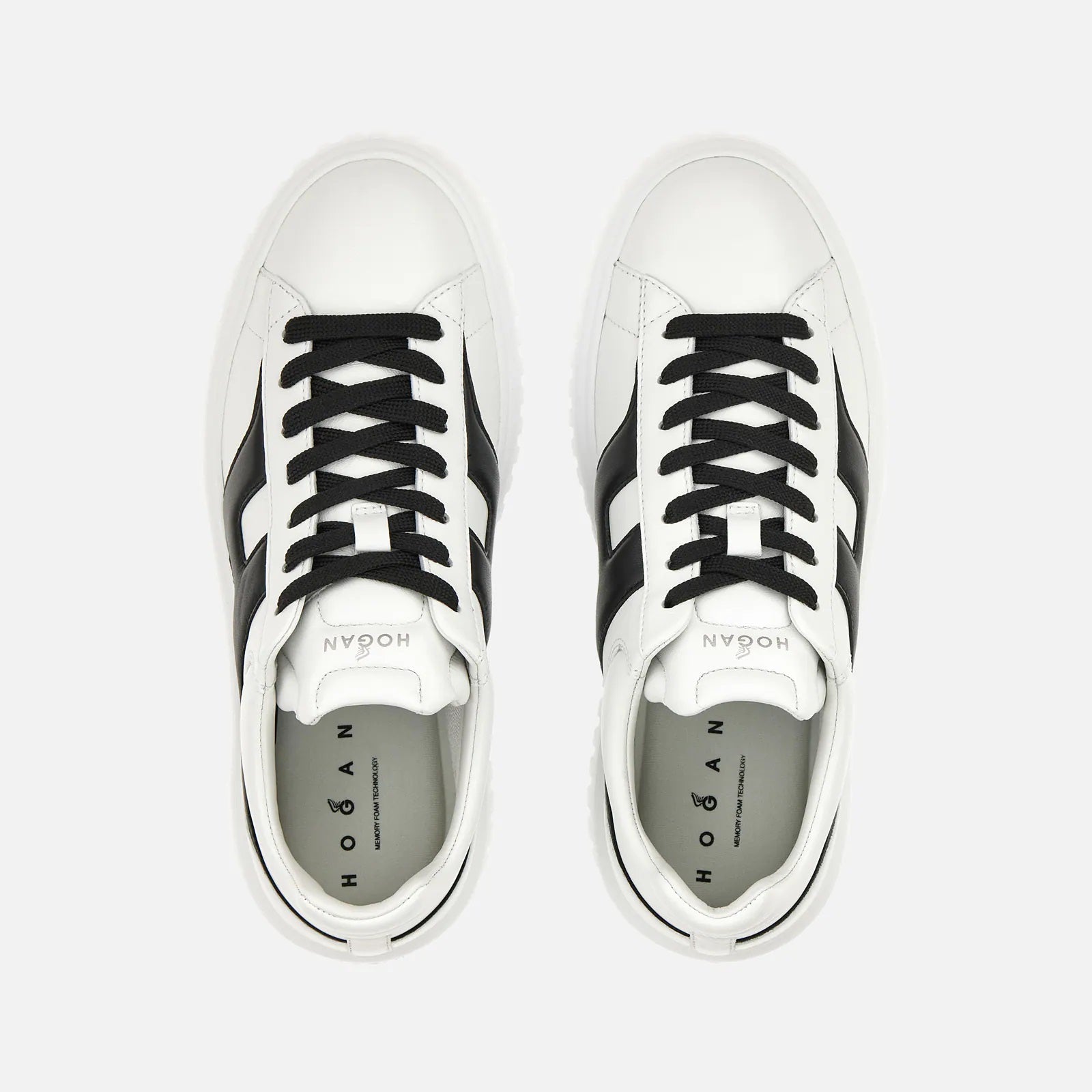 H-Stripes Allacciato H Spezzata Sneakers in White