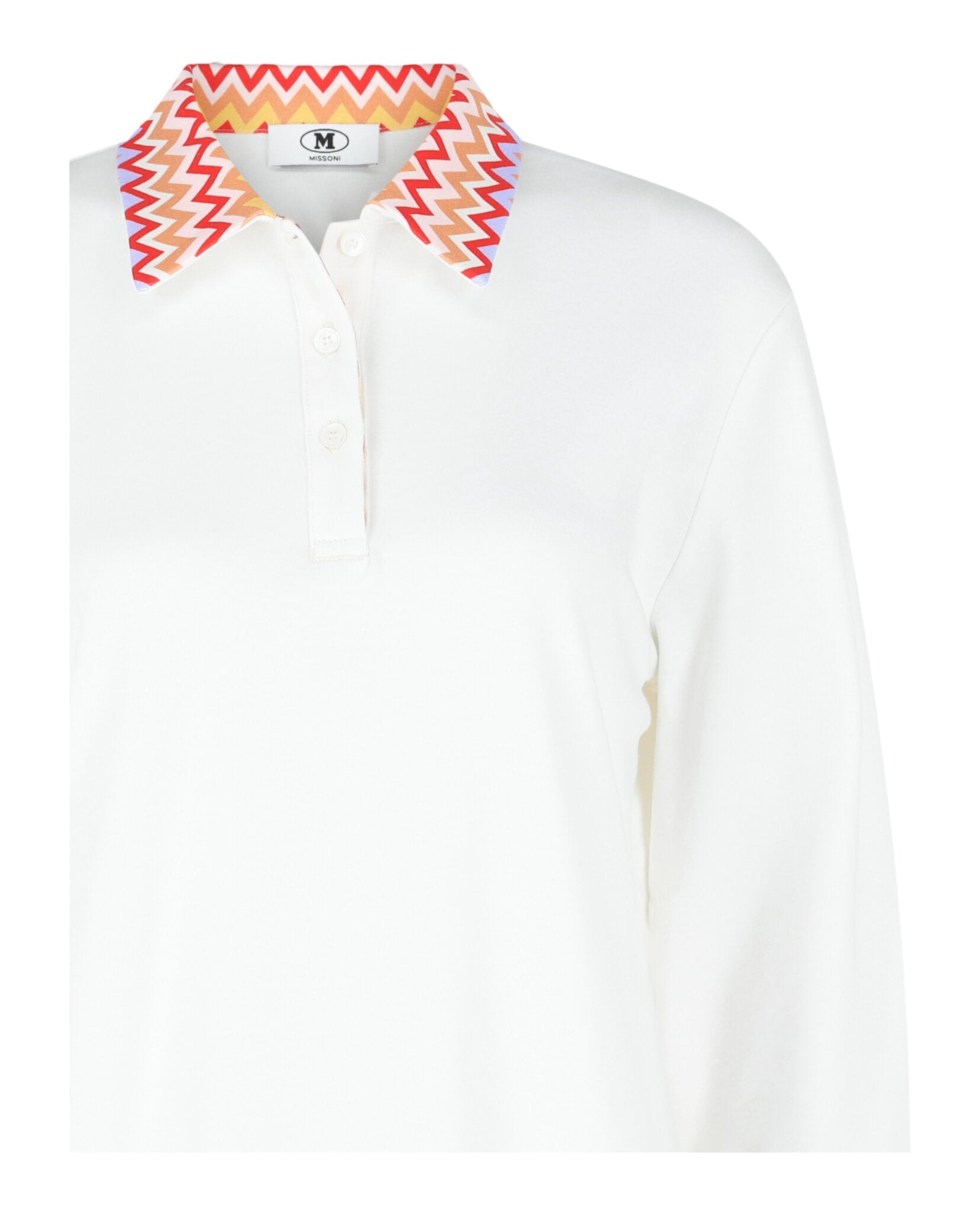 Polo Shirt With Zig Zag Details