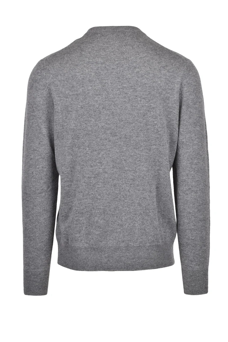 Wool Crewneck Pullover - Grey