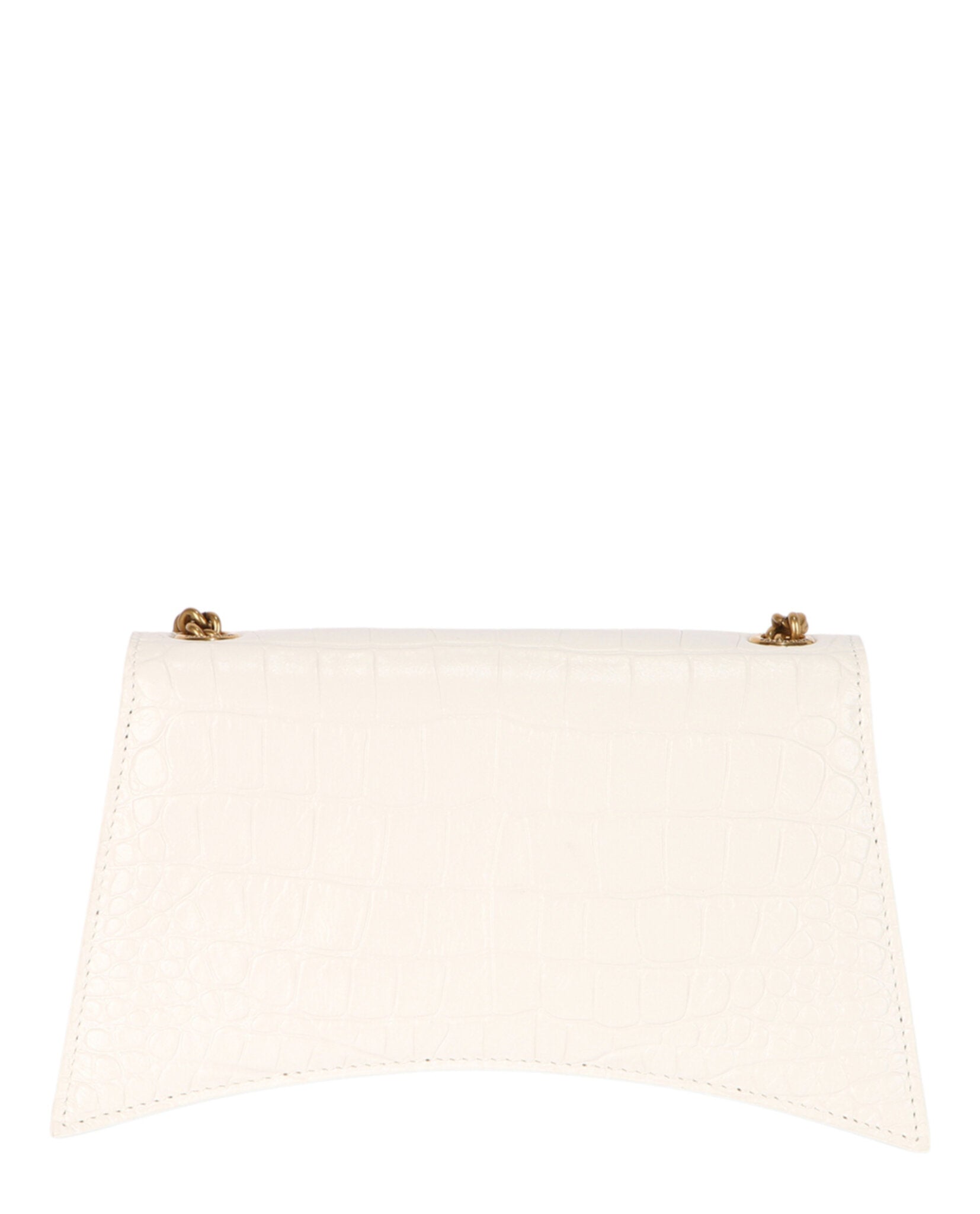 Xs Crocodile Embossed Crush Chain Shoulder Bag