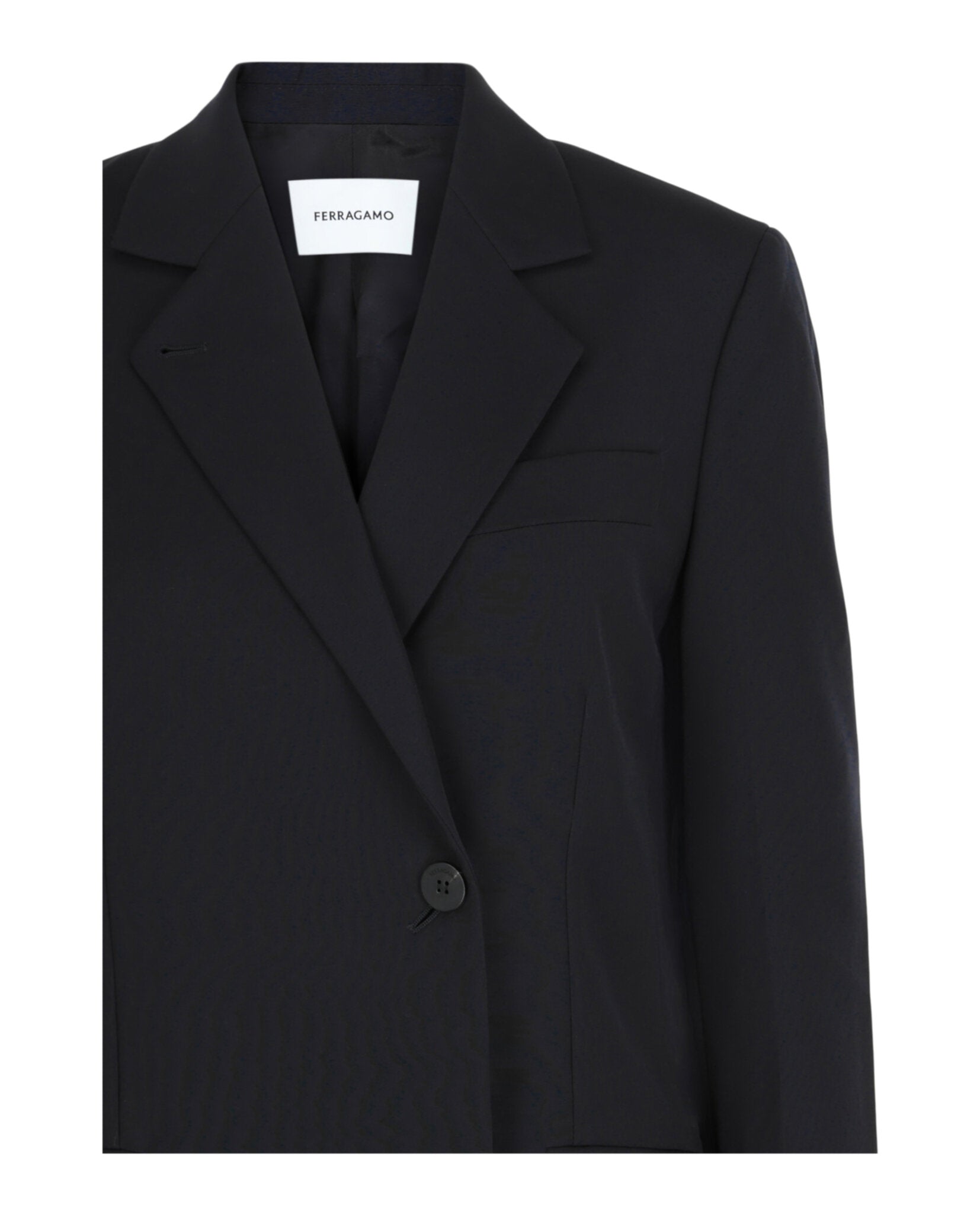 Single-Breasted Wool Blazer