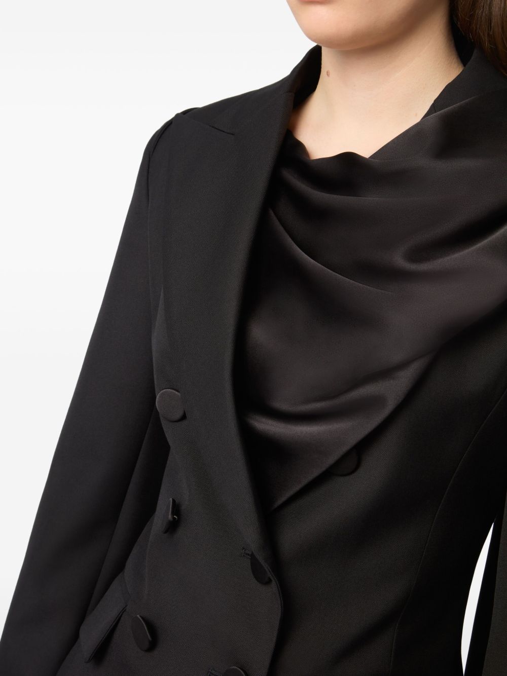 Double-Breasted Black Jacket