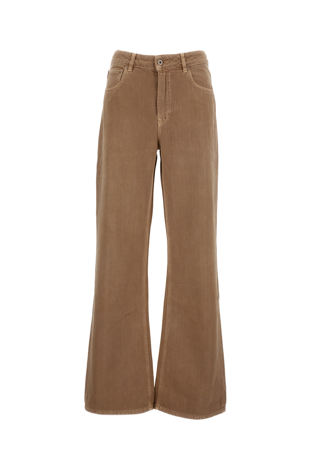 Straight-Leg Jeans in Classic Beige