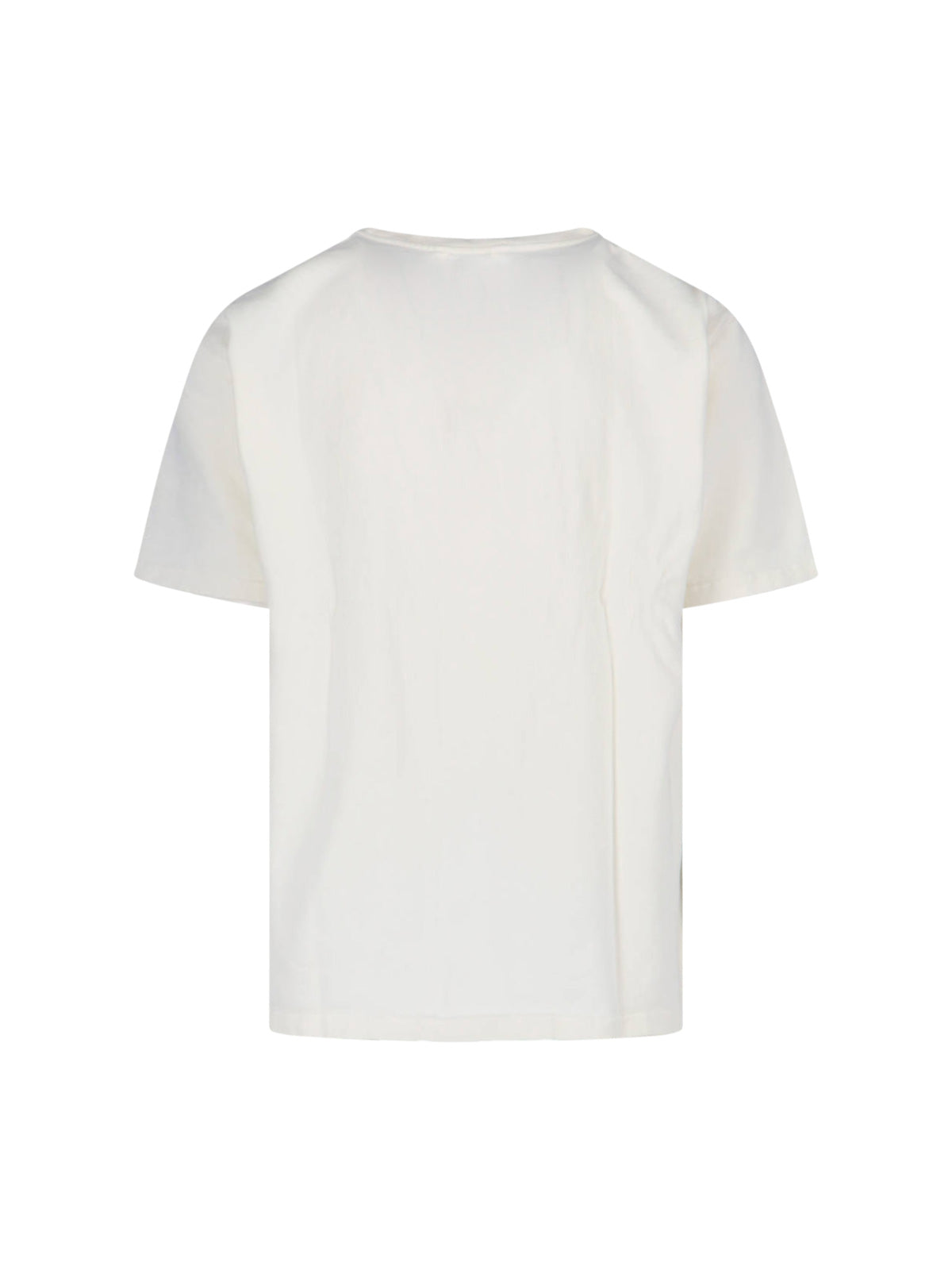 Minimalist White T-Shirt With Classic Crew Neckline
