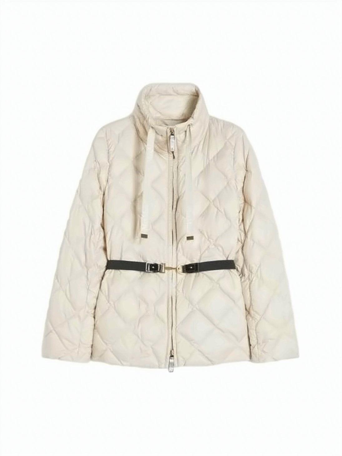 Quilted Padded Jacket with High Collar