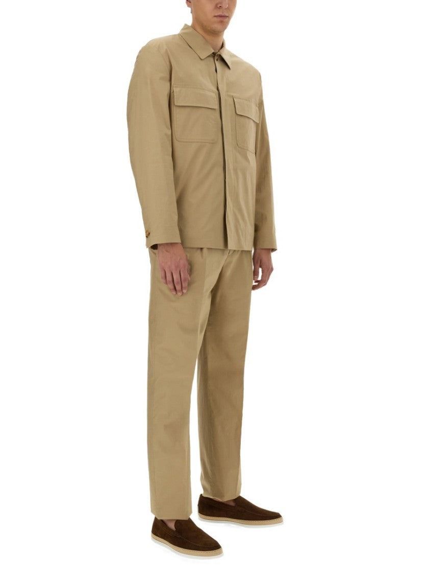 Structured Cotton-Blend Shirt Jacket