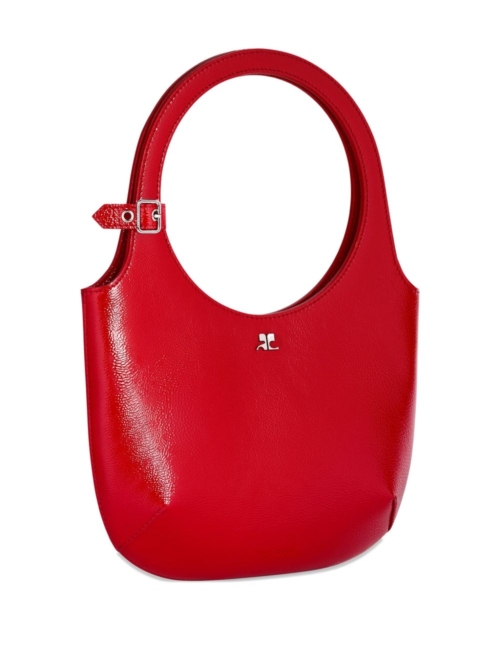 Red Top Grain Bovine Leather Bag