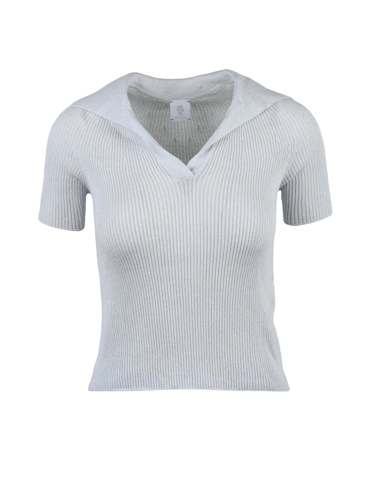 Light Grey Cotton Polyester Polyamide Polo Shirt