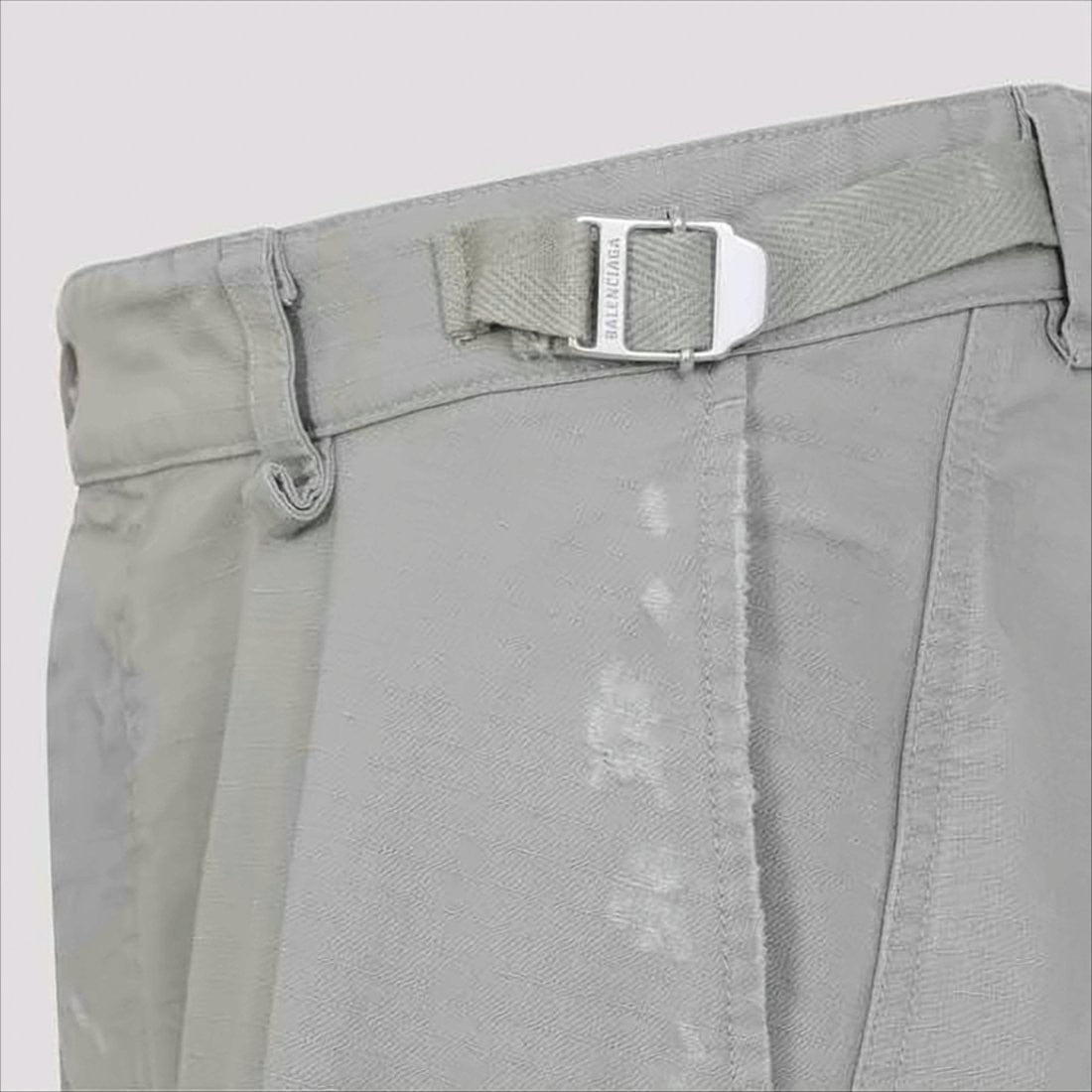 Straight-Leg High-Waist Cotton Casual Pants