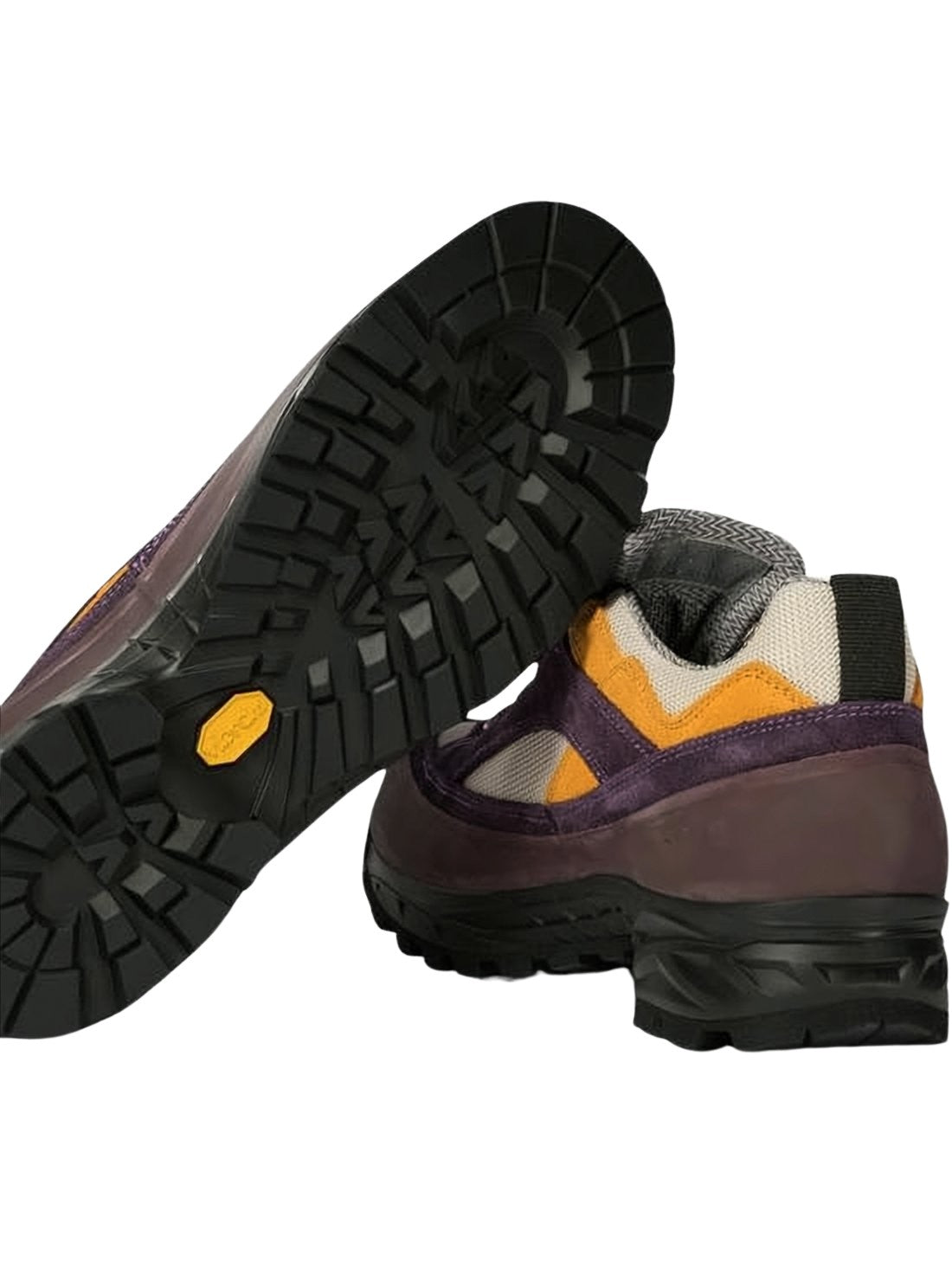 Deep Purple and Brown Sneakers