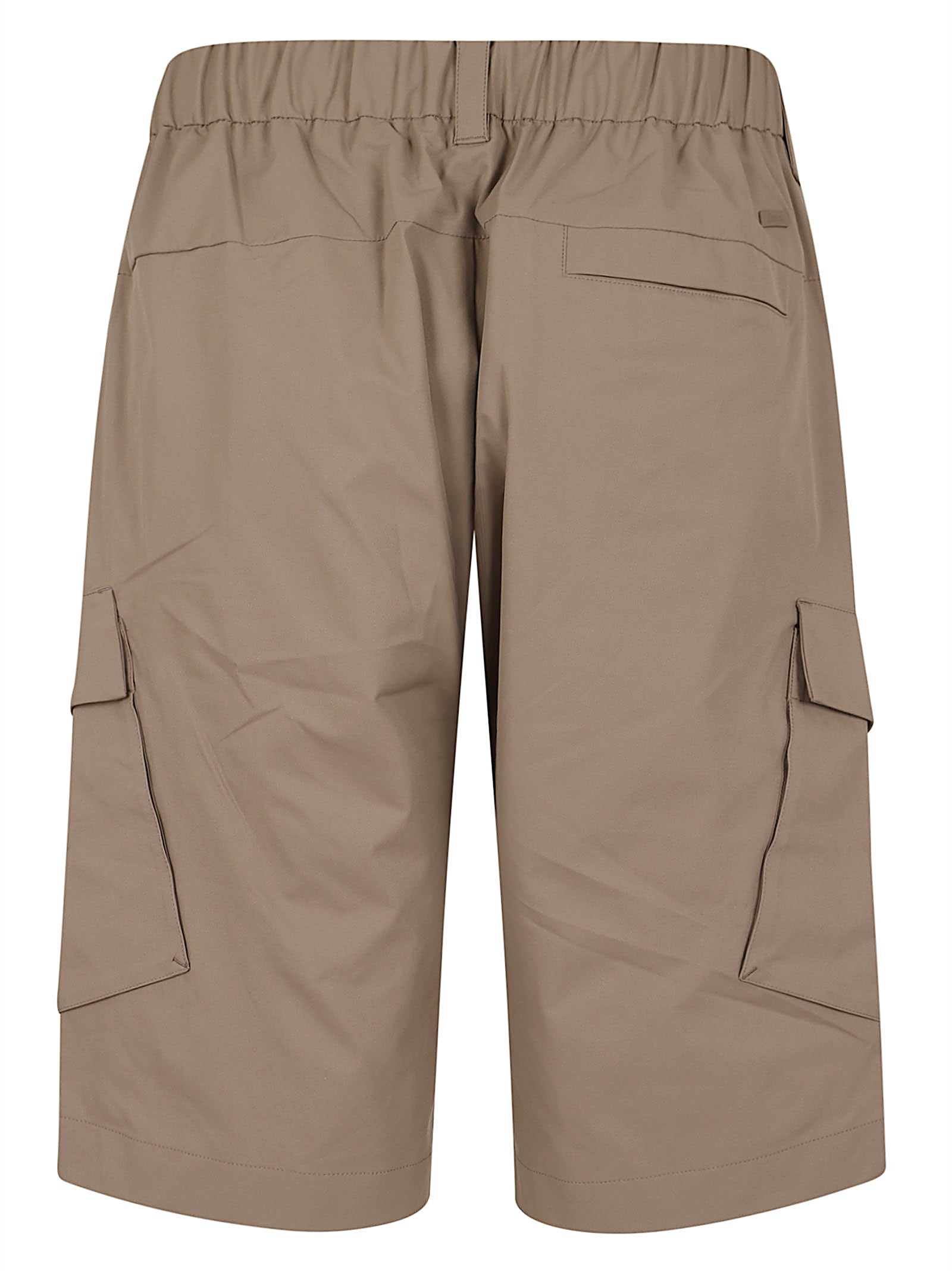 Cargo Bermuda Shorts with Front Pleats